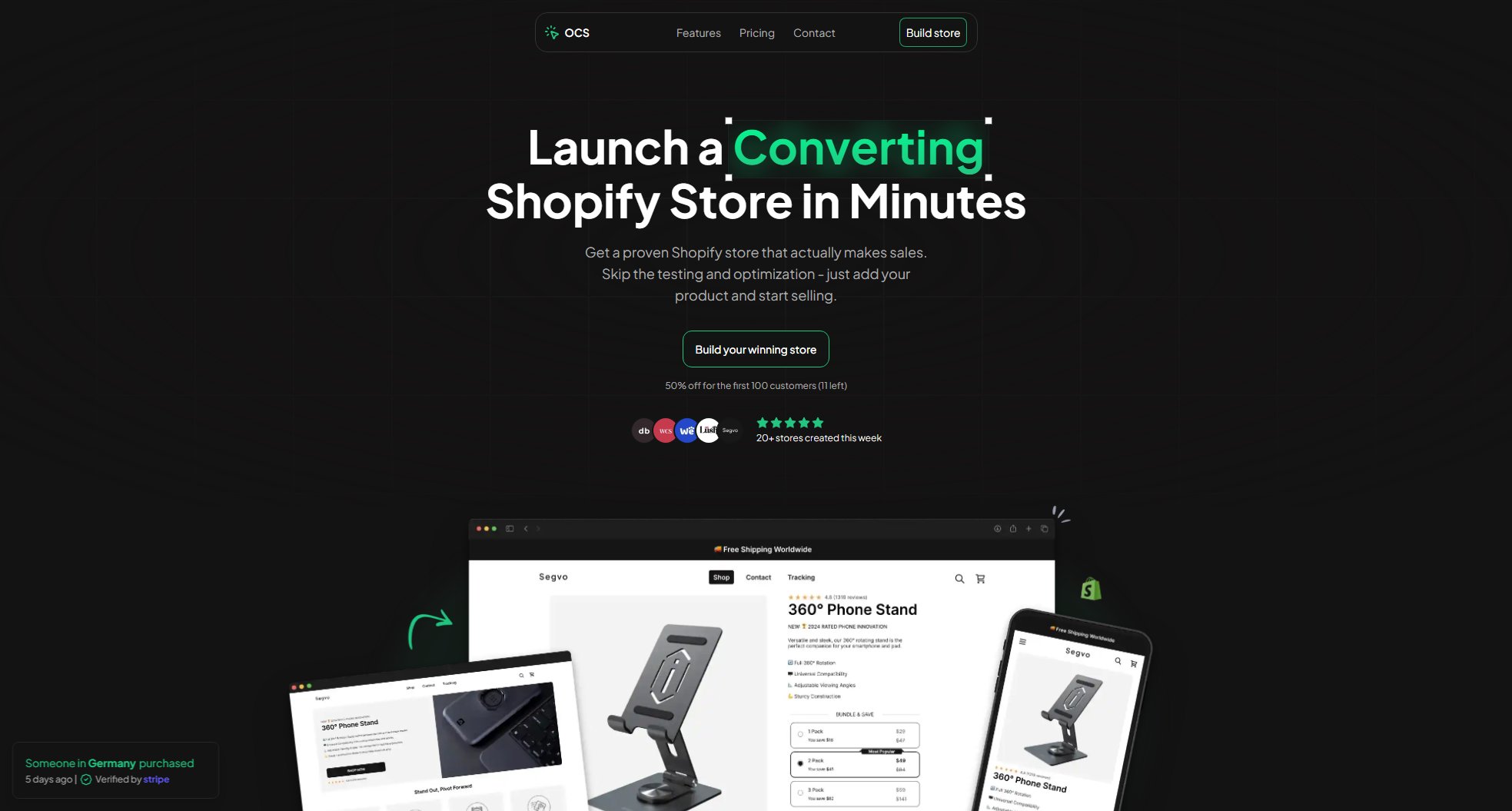 One Click Store Screenshot One Click Store Screenshot