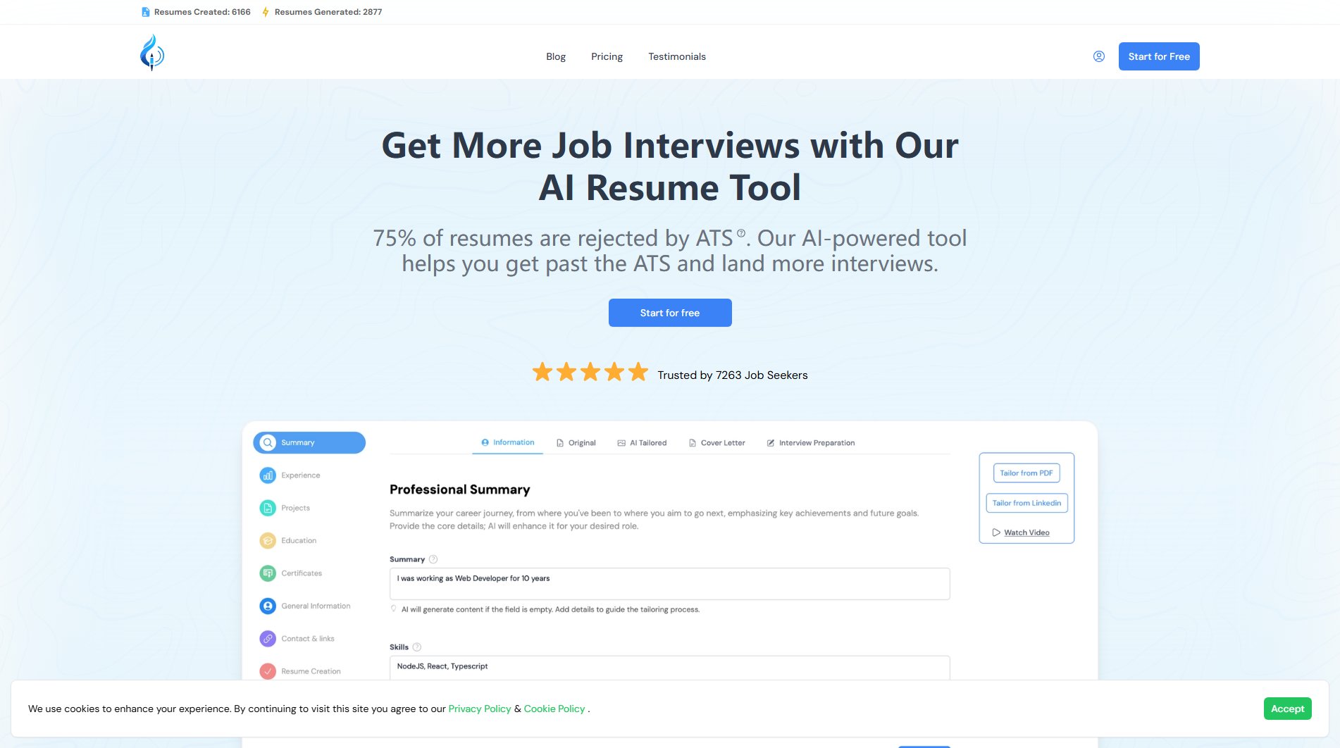 Magic-Resume Magic-Resume Interface & Screenshots