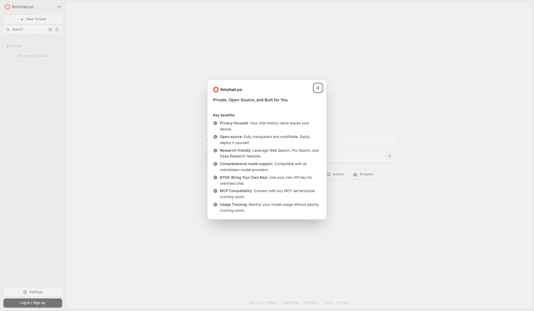llmchat.co Screenshot