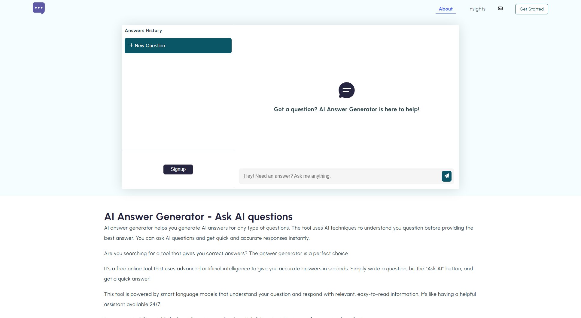 AI Answer Generator AI Answer Generator Interface & Screenshots AI Answer Generator AI Answer Generator Interface & Screenshots