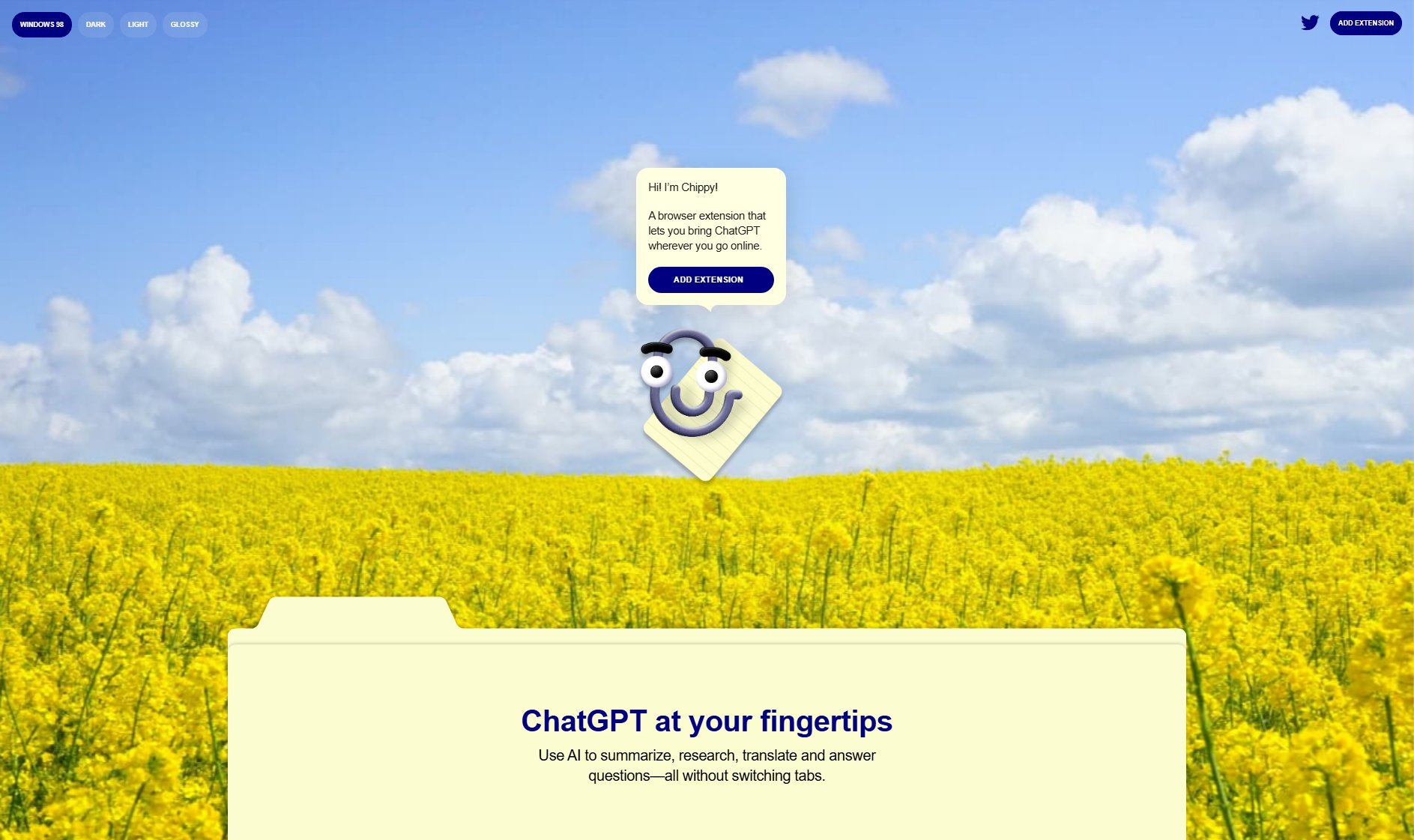 Chippy Chippy Interface & Screenshots Chippy Chippy Interface & Screenshots
