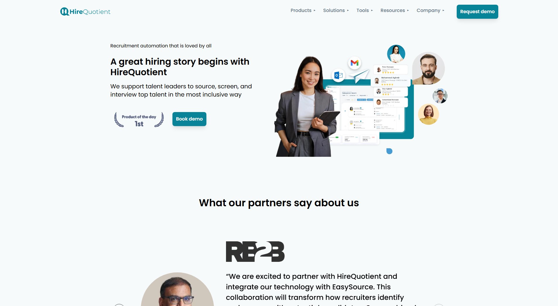 HireQuotient HireQuotient Interface & Screenshots HireQuotient HireQuotient Interface & Screenshots