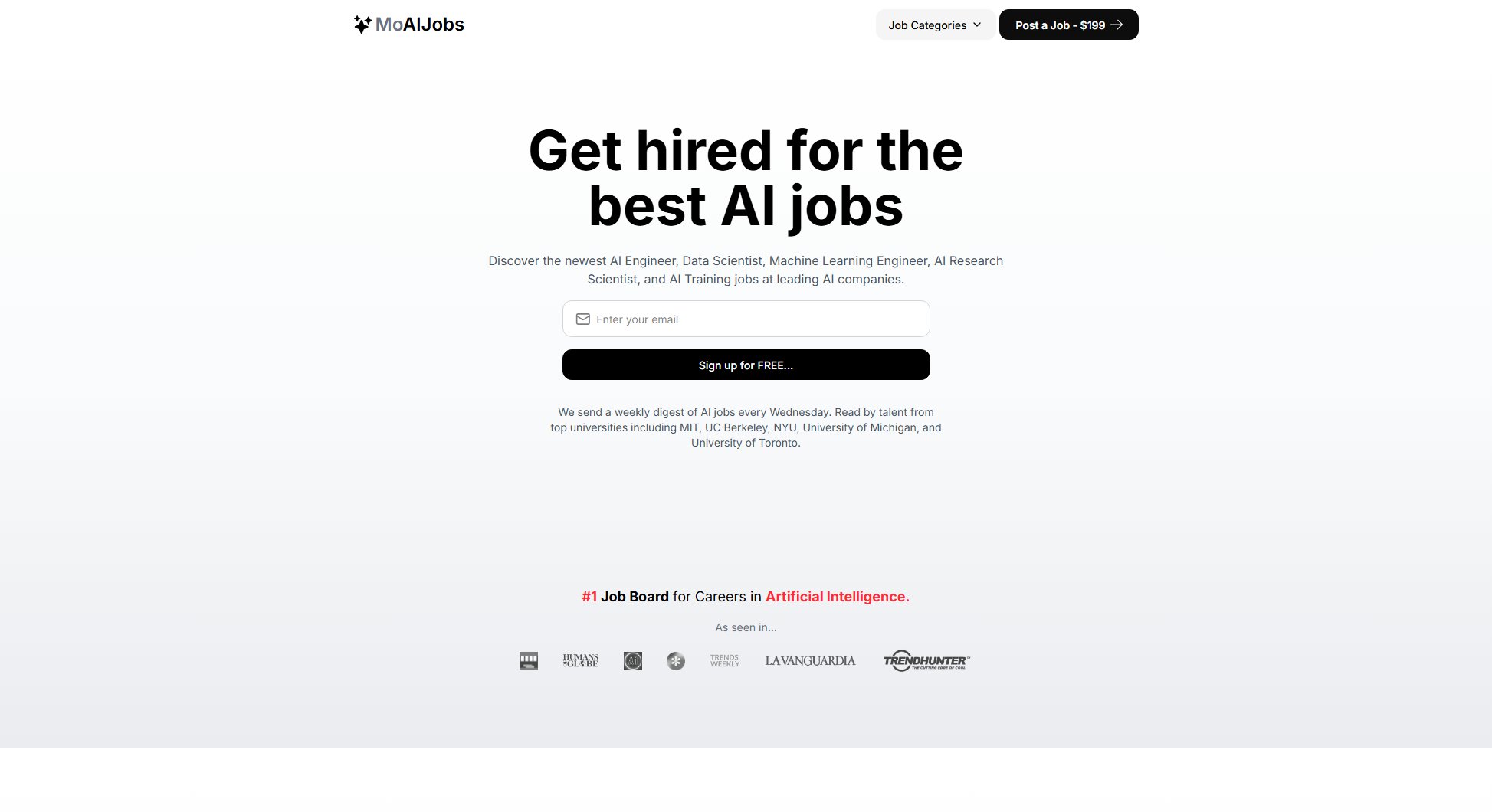 MoAIJobs MoAIJobs Interface & Screenshots