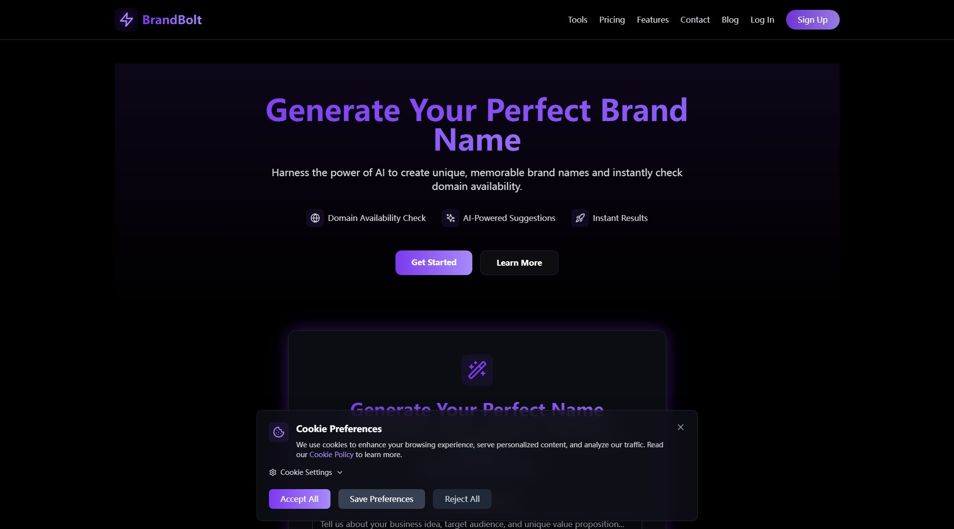 BrandBolt BrandBolt Interface & Screenshots BrandBolt BrandBolt Interface & Screenshots