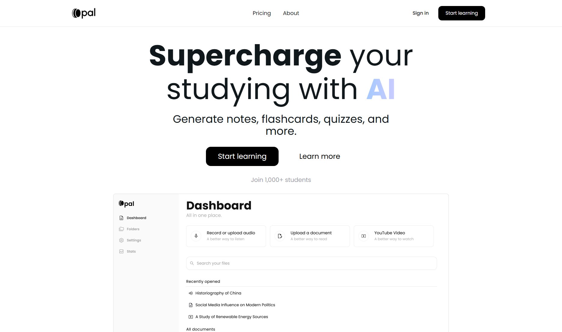 Opal Opal Interface & Screenshots