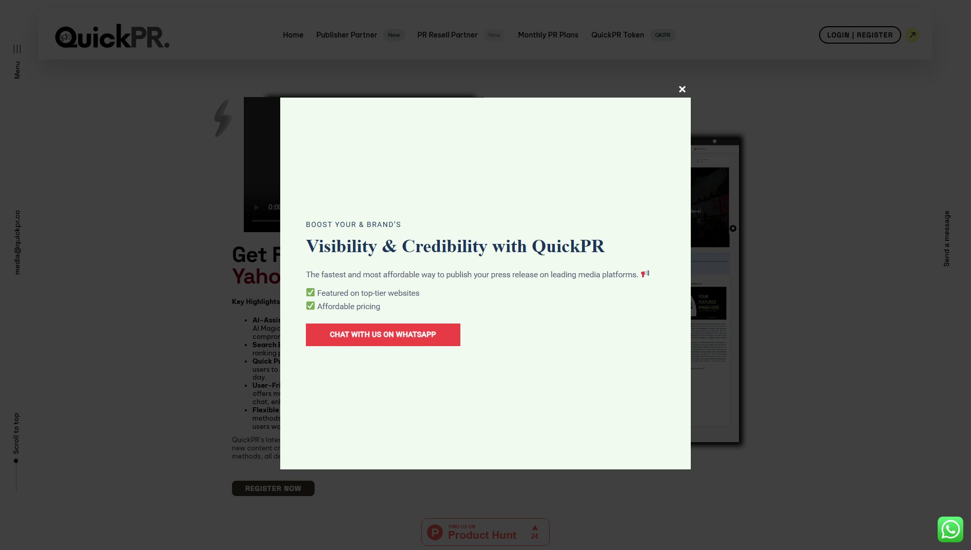 QuickPR QuickPR Interface & Screenshots QuickPR QuickPR Interface & Screenshots