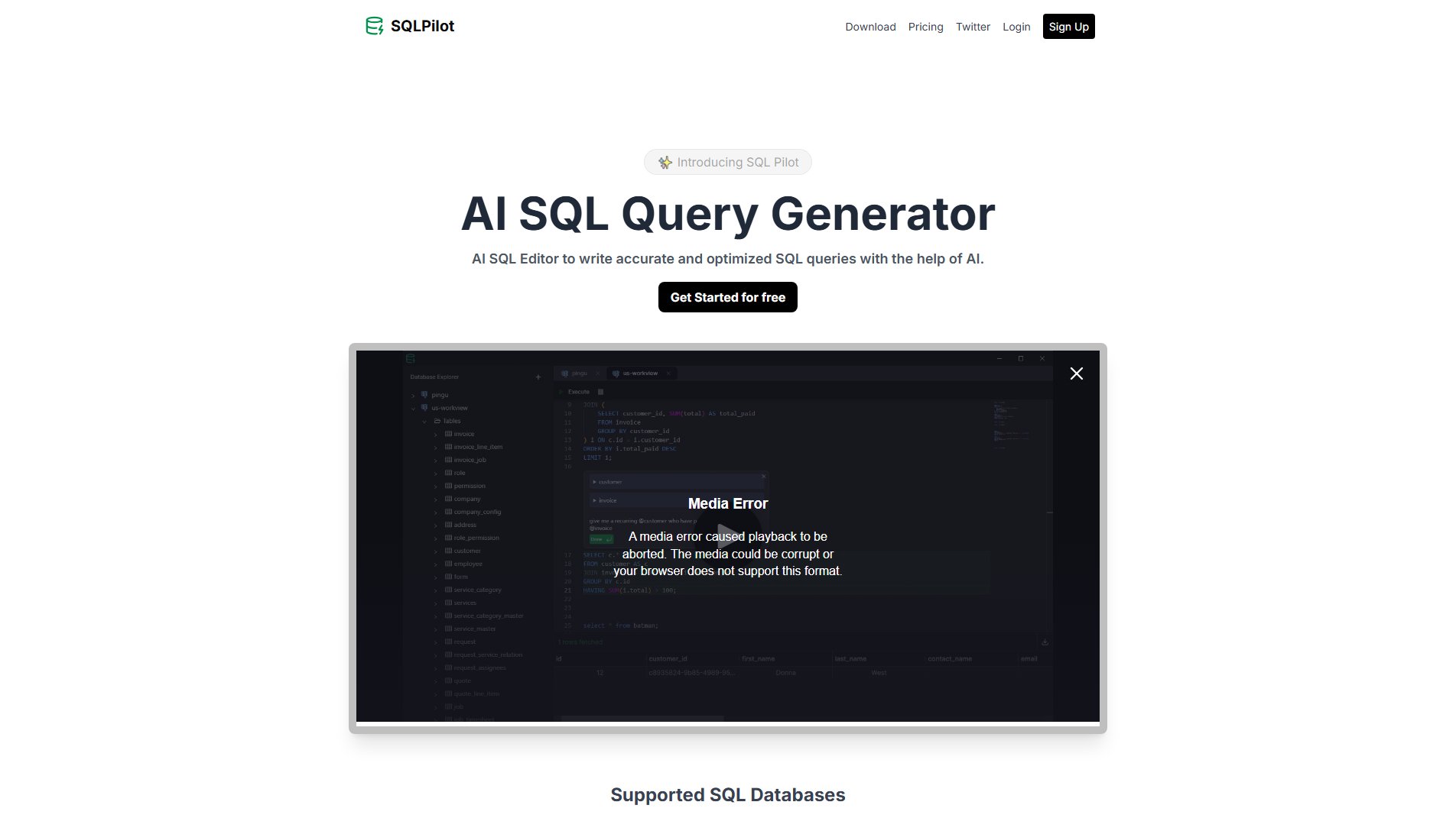 SQLPilot SQLPilot Interface & Screenshots SQLPilot SQLPilot Interface & Screenshots