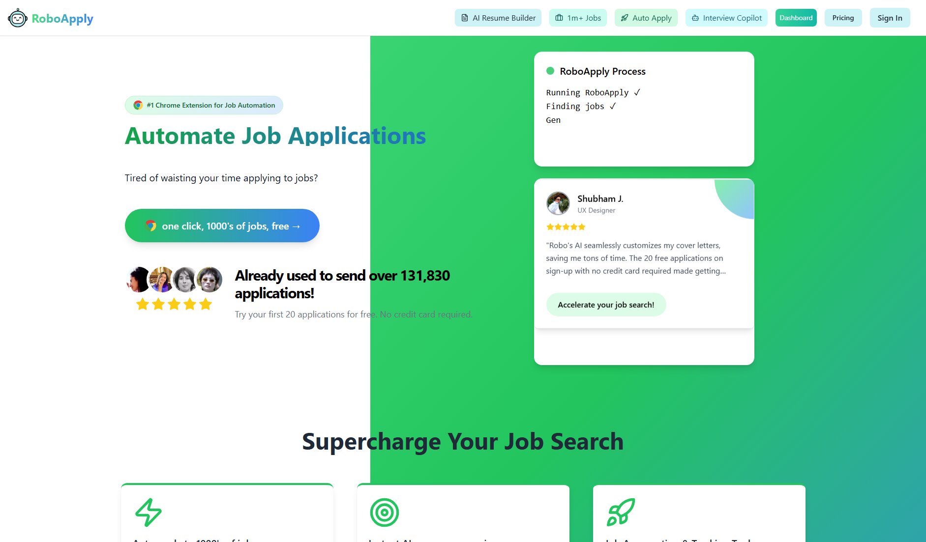 RoboApply.ai RoboApply.ai Interface & Screenshots