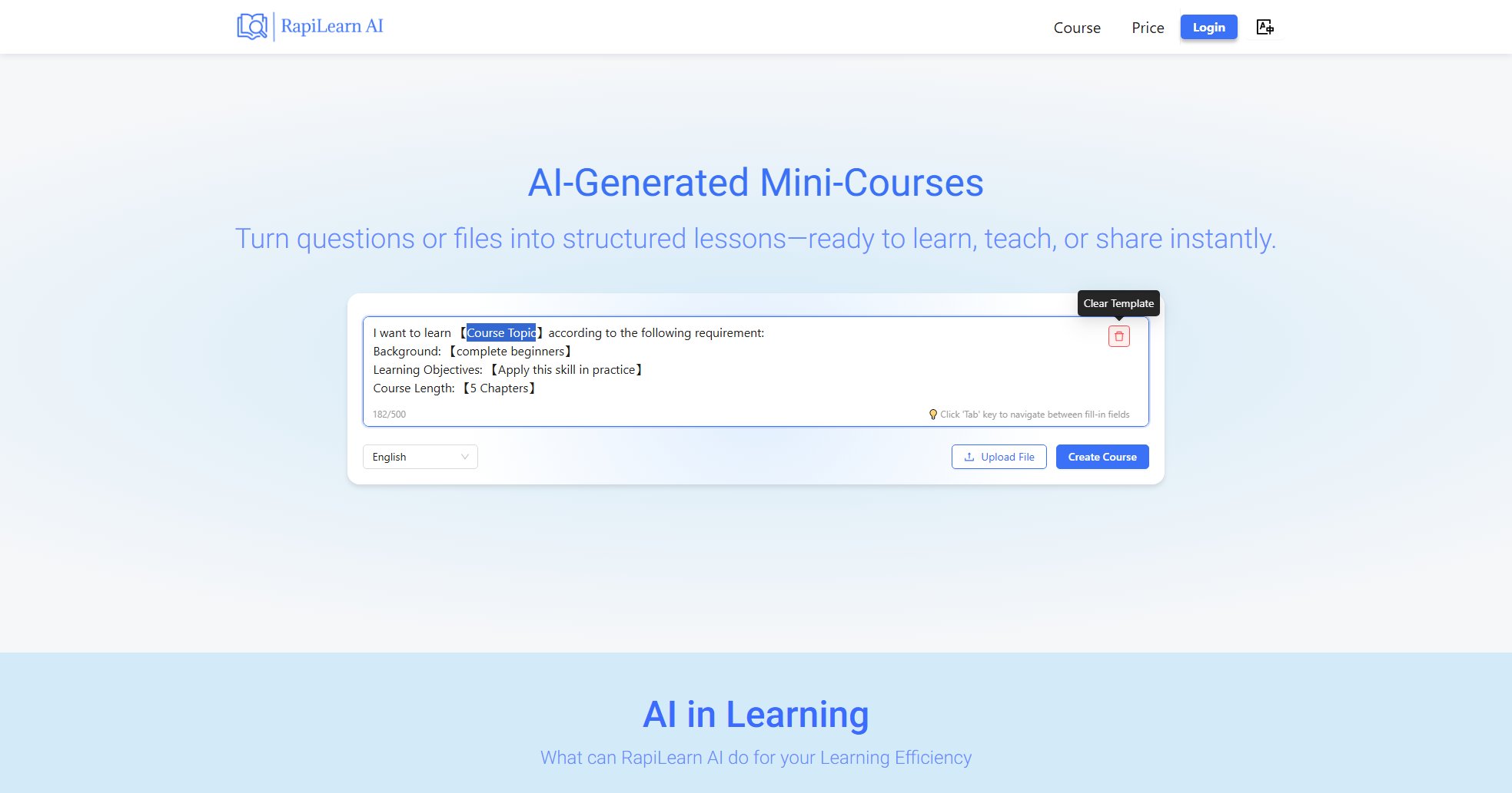 RapiLearn AI Screenshot RapiLearn AI Screenshot