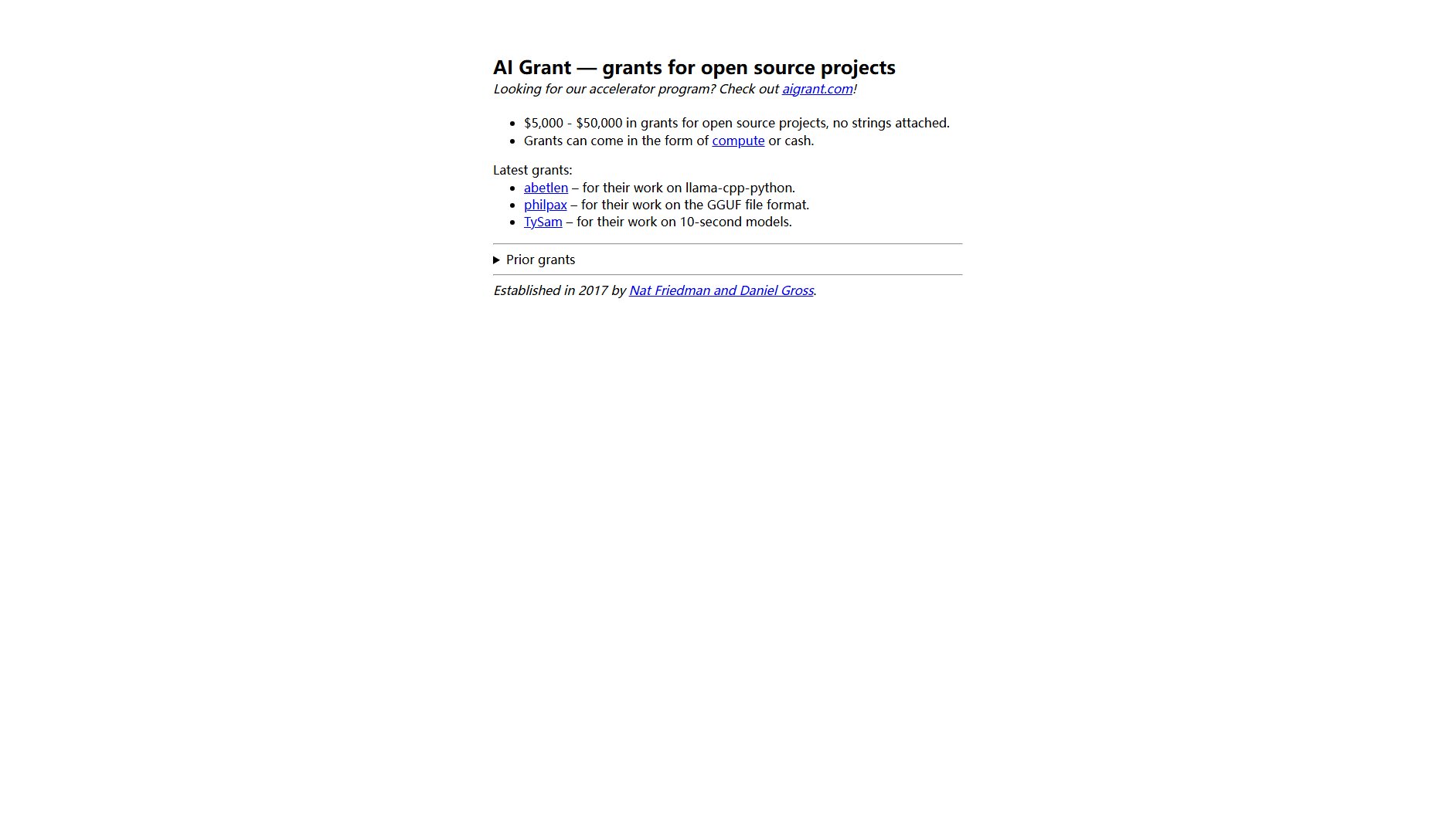AI Grant AI Grant Interface & Screenshots