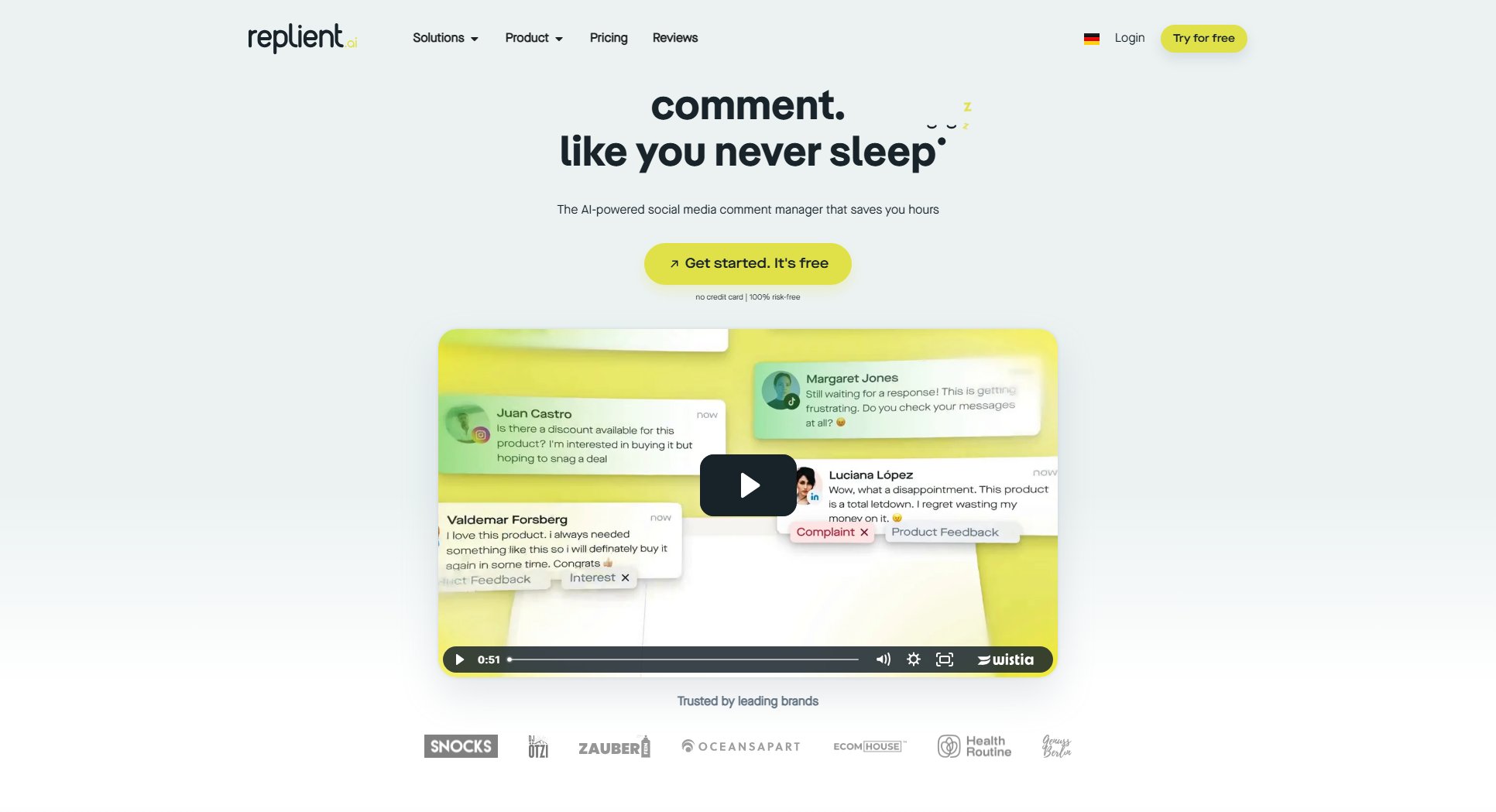 replient.ai replient.ai Interface & Screenshots