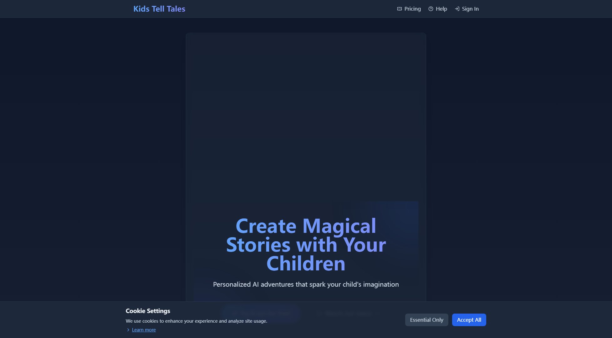 Kids Tell Tales Kids Tell Tales Interface & Screenshots Kids Tell Tales Kids Tell Tales Interface & Screenshots