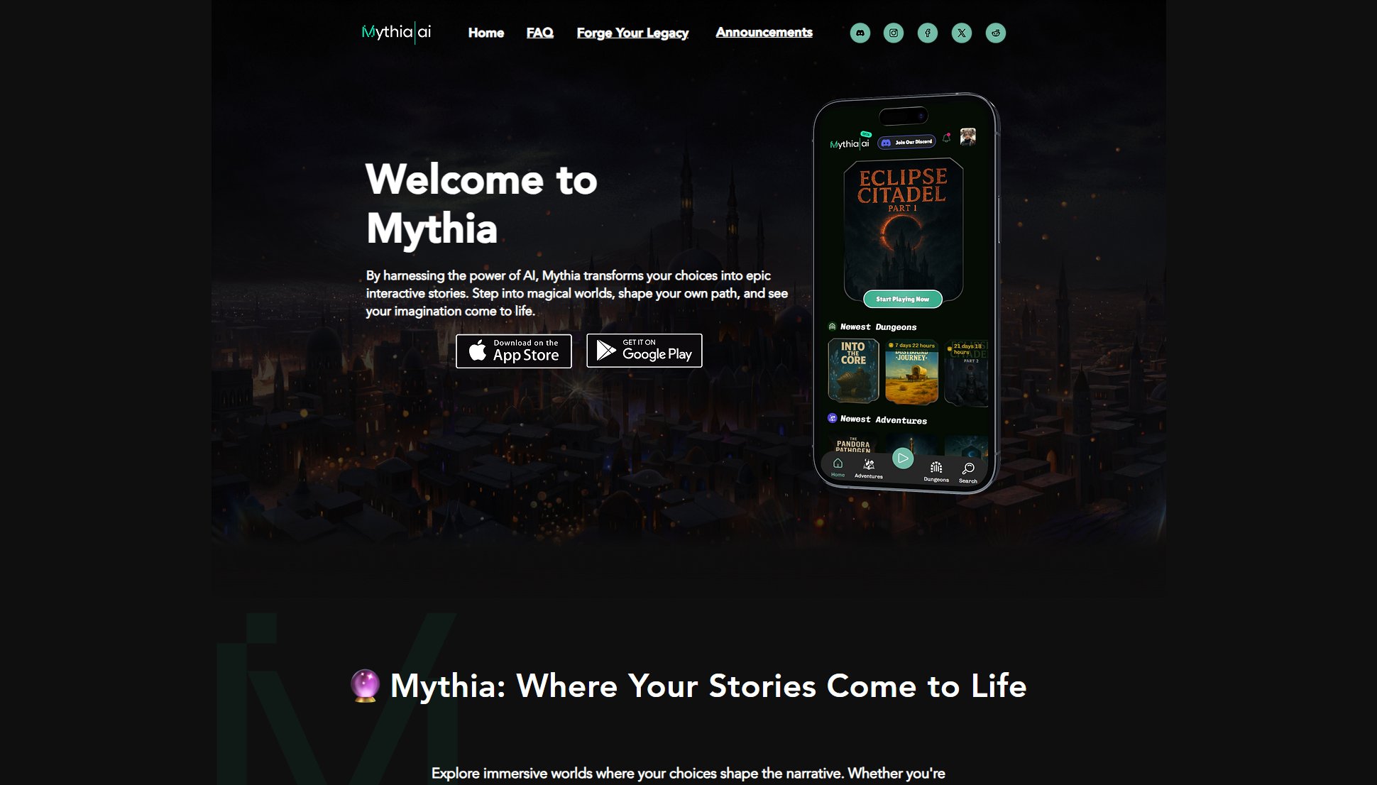 Mythia Mythia Interface & Screenshots Mythia Mythia Interface & Screenshots