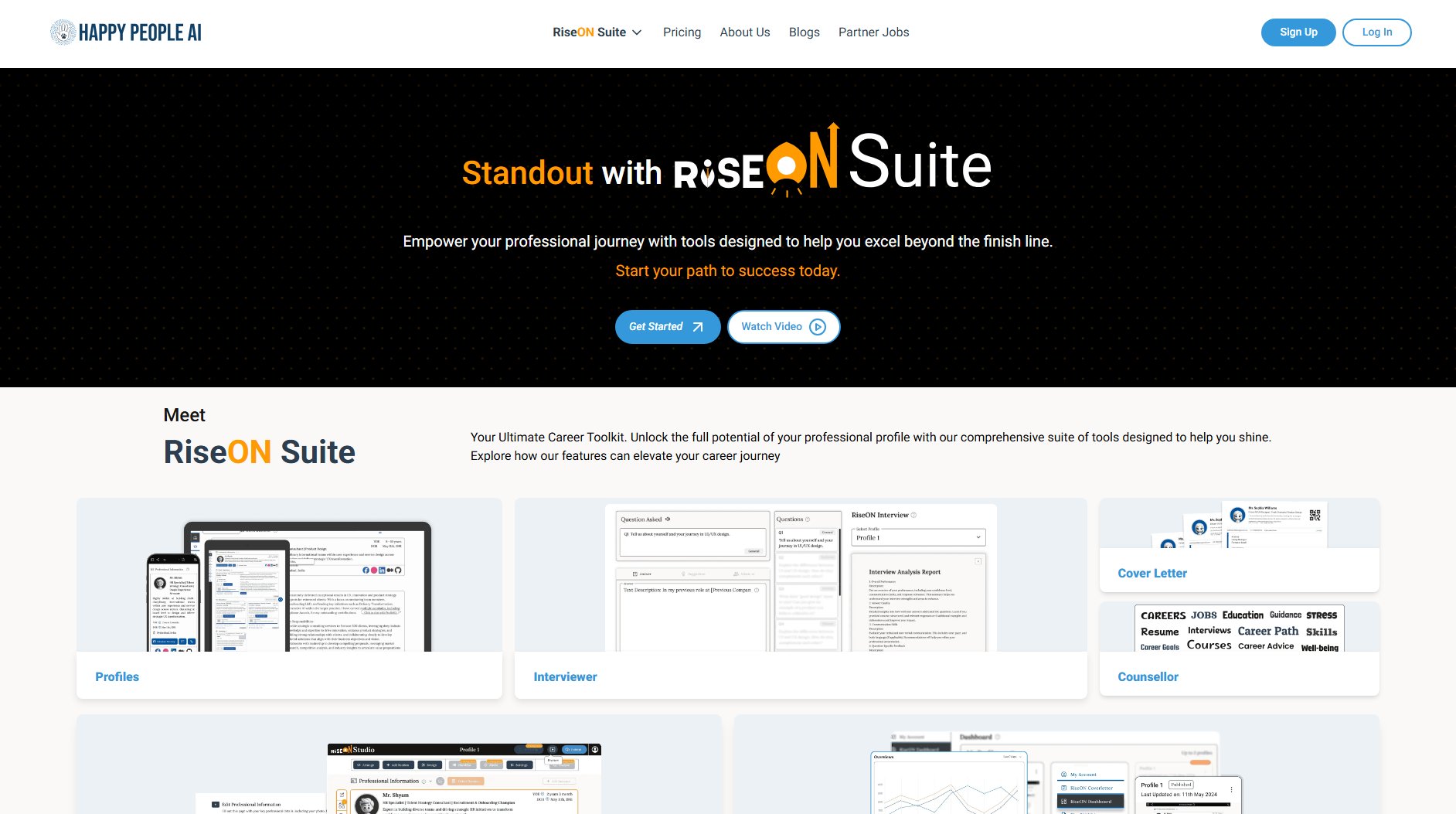 RiseON Suite RiseON Suite Interface & Screenshots