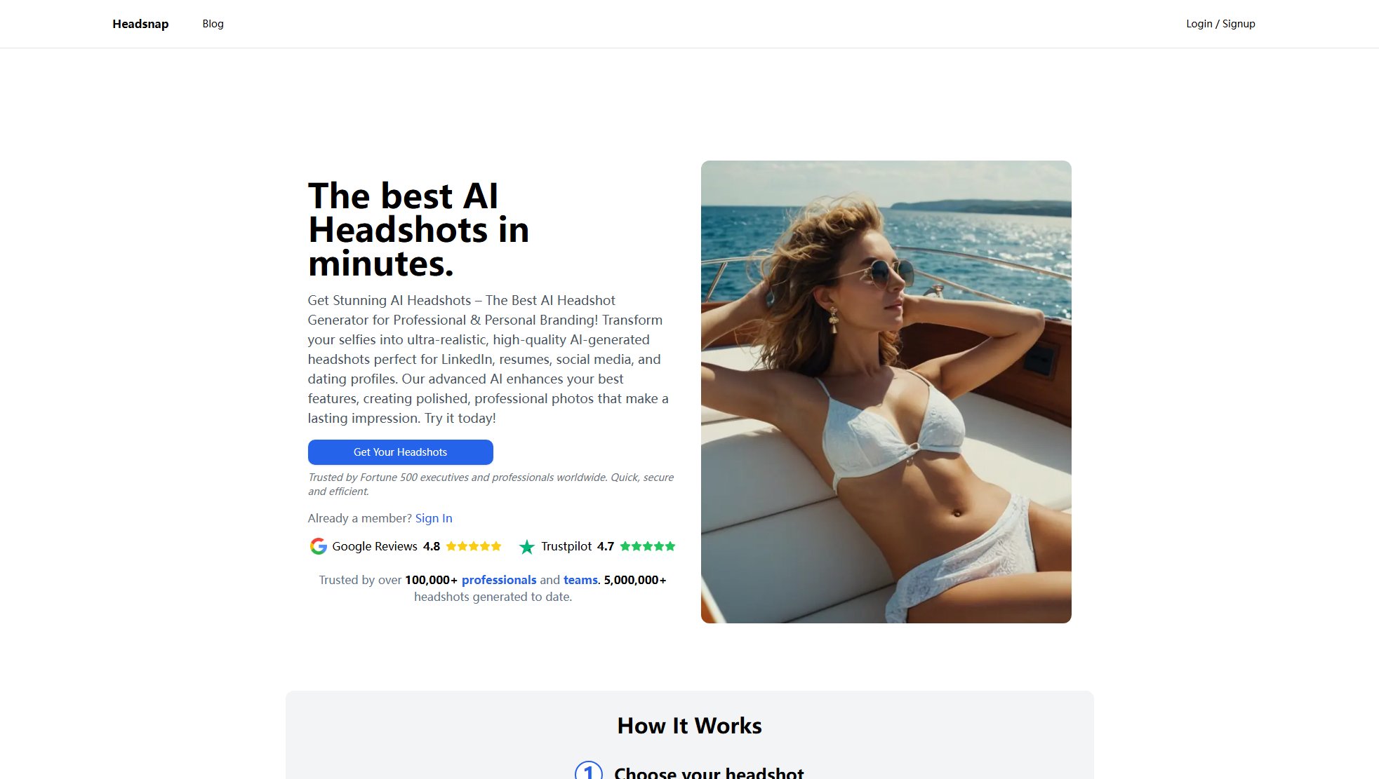 Headsnap.io Screenshot Headsnap.io Screenshot