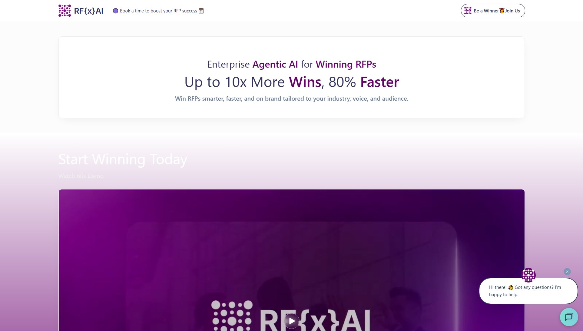 RFxAI RFxAI Interface & Screenshots RFxAI RFxAI Interface & Screenshots