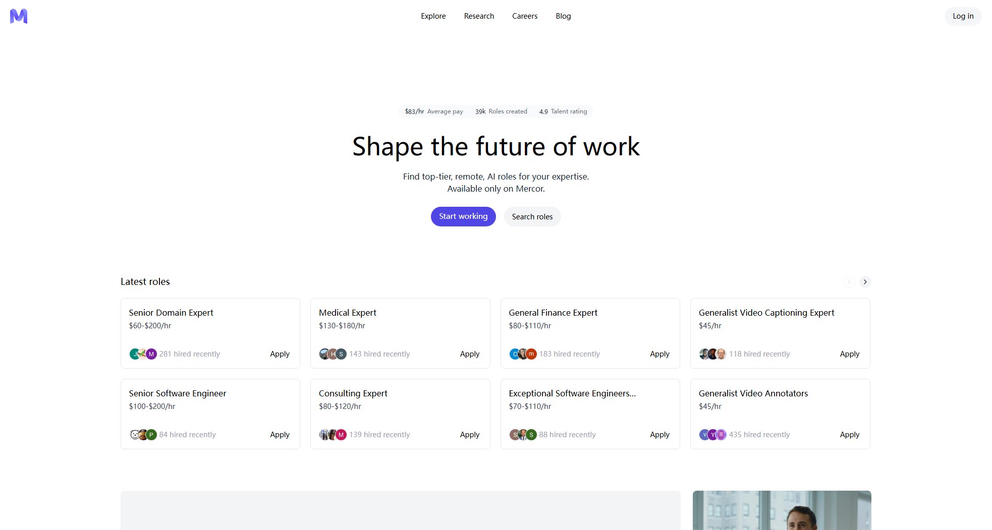 Mercor Mercor Interface & Screenshots