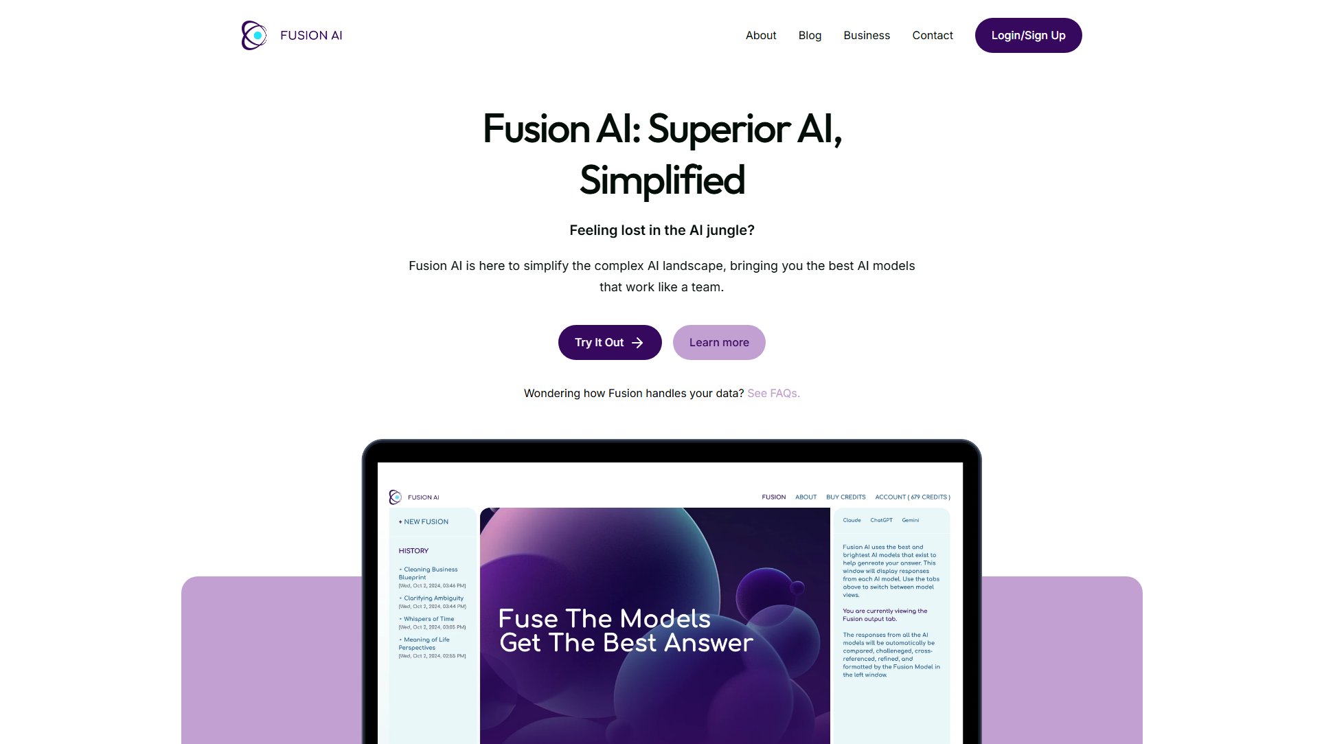 Fusion AI Screenshot