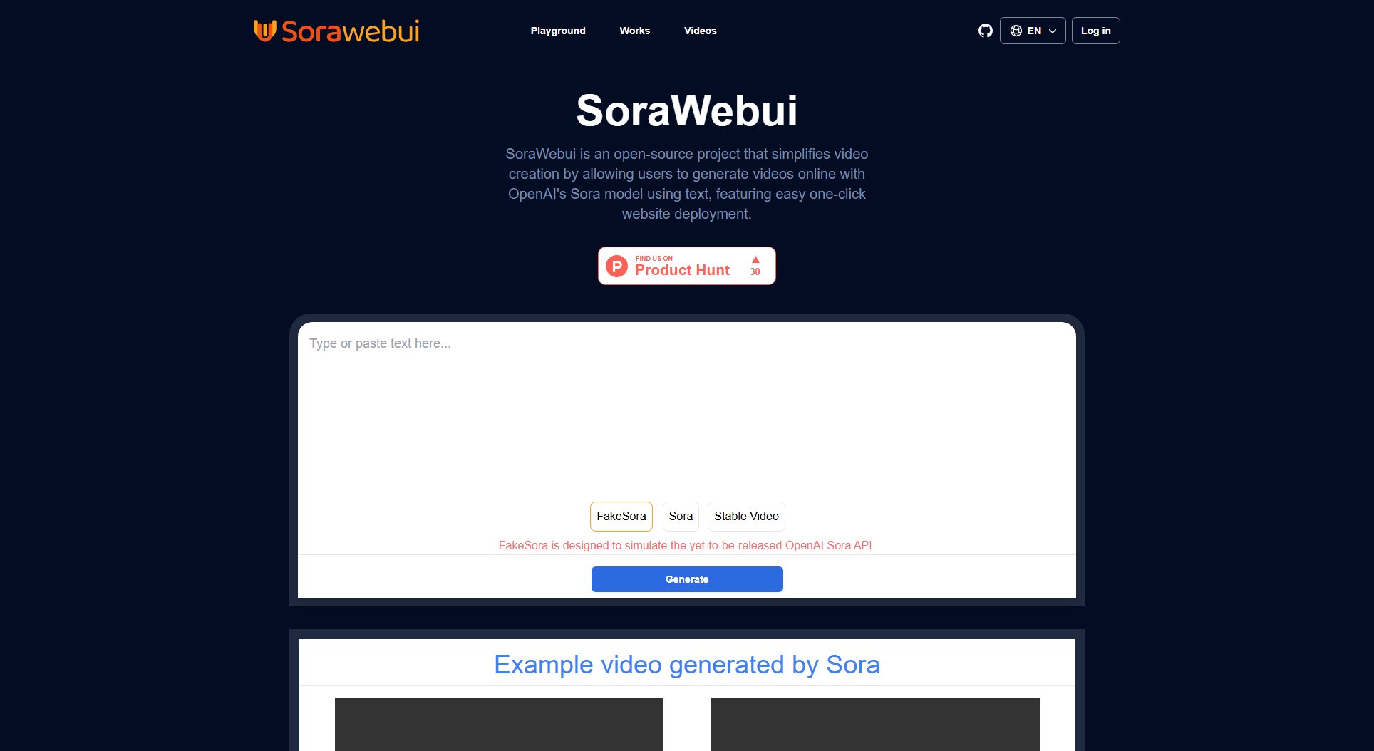 SoraWebui SoraWebui Interface & Screenshots SoraWebui SoraWebui Interface & Screenshots