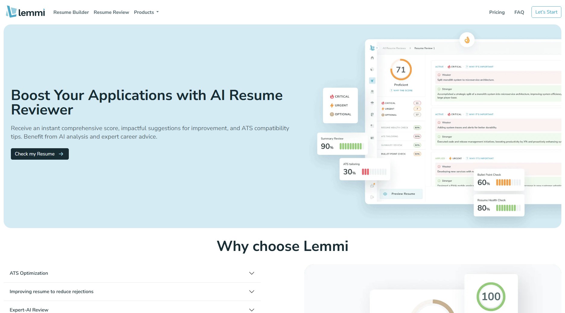 Lemmi's AI Resume Checker Lemmi's AI Resume Checker Interface & Screenshots Lemmi's AI Resume Checker Lemmi's AI Resume Checker Interface & Screenshots