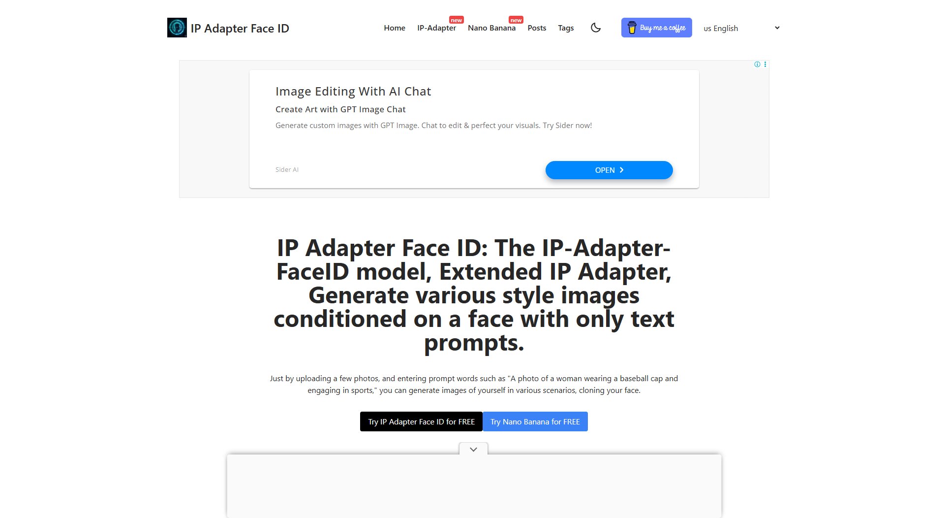 IP Adapter Face ID Screenshot