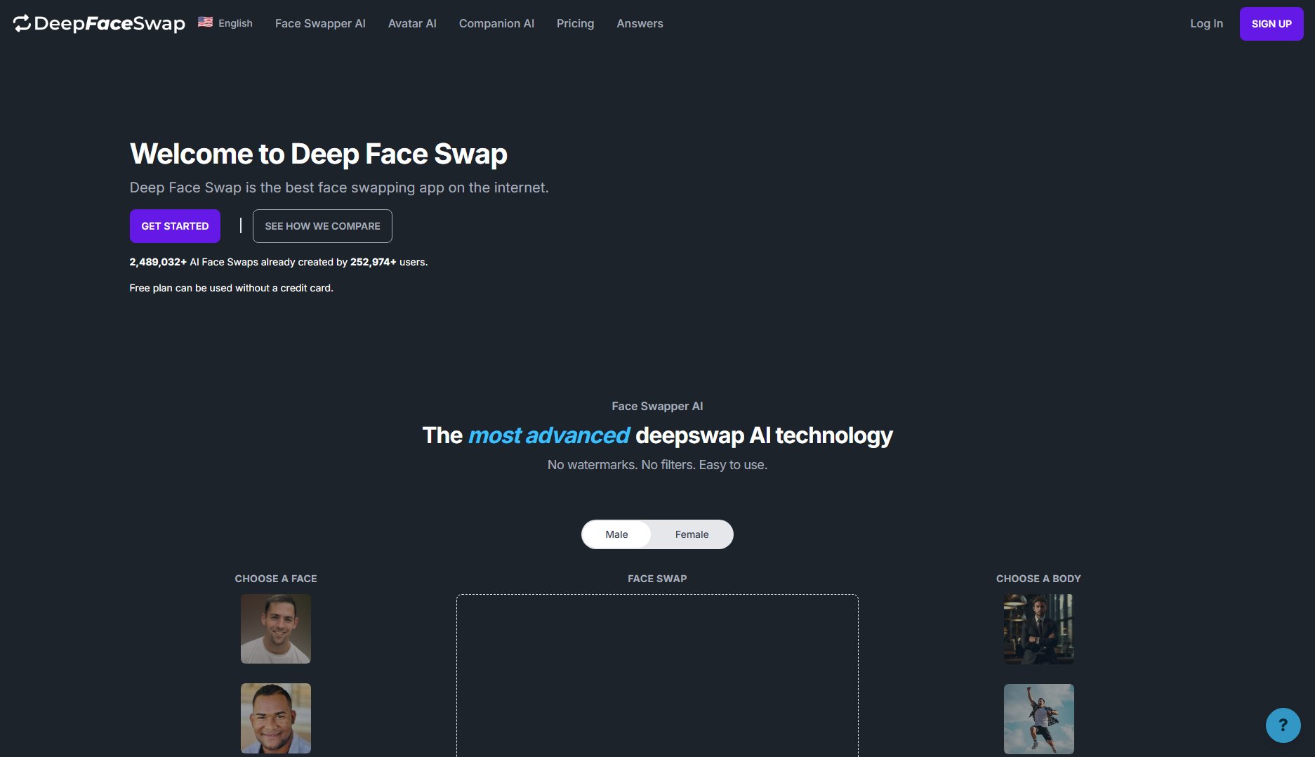 DeepFaceSwap.AI DeepFaceSwap.AI Interface & Screenshots DeepFaceSwap.AI DeepFaceSwap.AI Interface & Screenshots