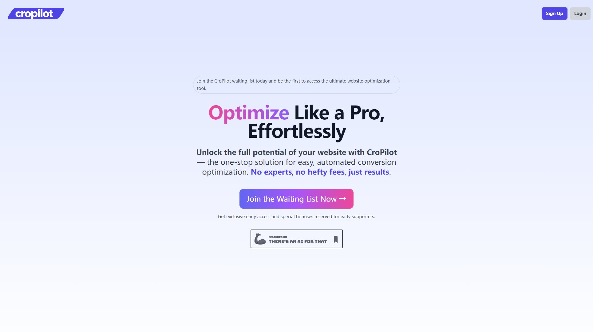CroPilot CroPilot Interface & Screenshots