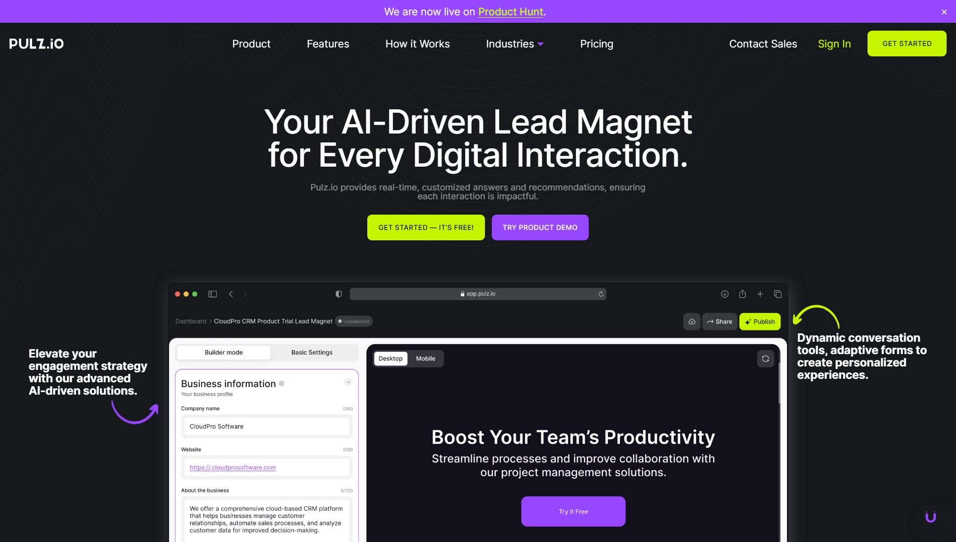 Pulz.io Pulz.io Interface & Screenshots Pulz.io Pulz.io Interface & Screenshots