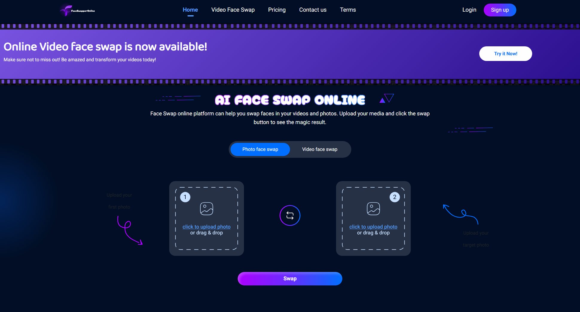 AI Face Swap Online AI Face Swap Online Interface & Screenshots