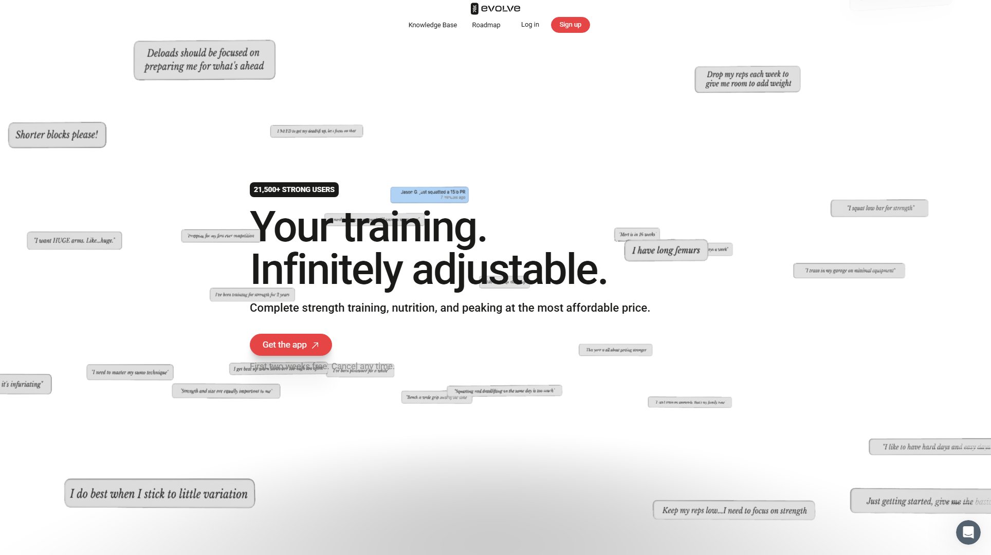 Evolve Training App Evolve Training App Interface & Screenshots Evolve Training App Evolve Training App Interface & Screenshots