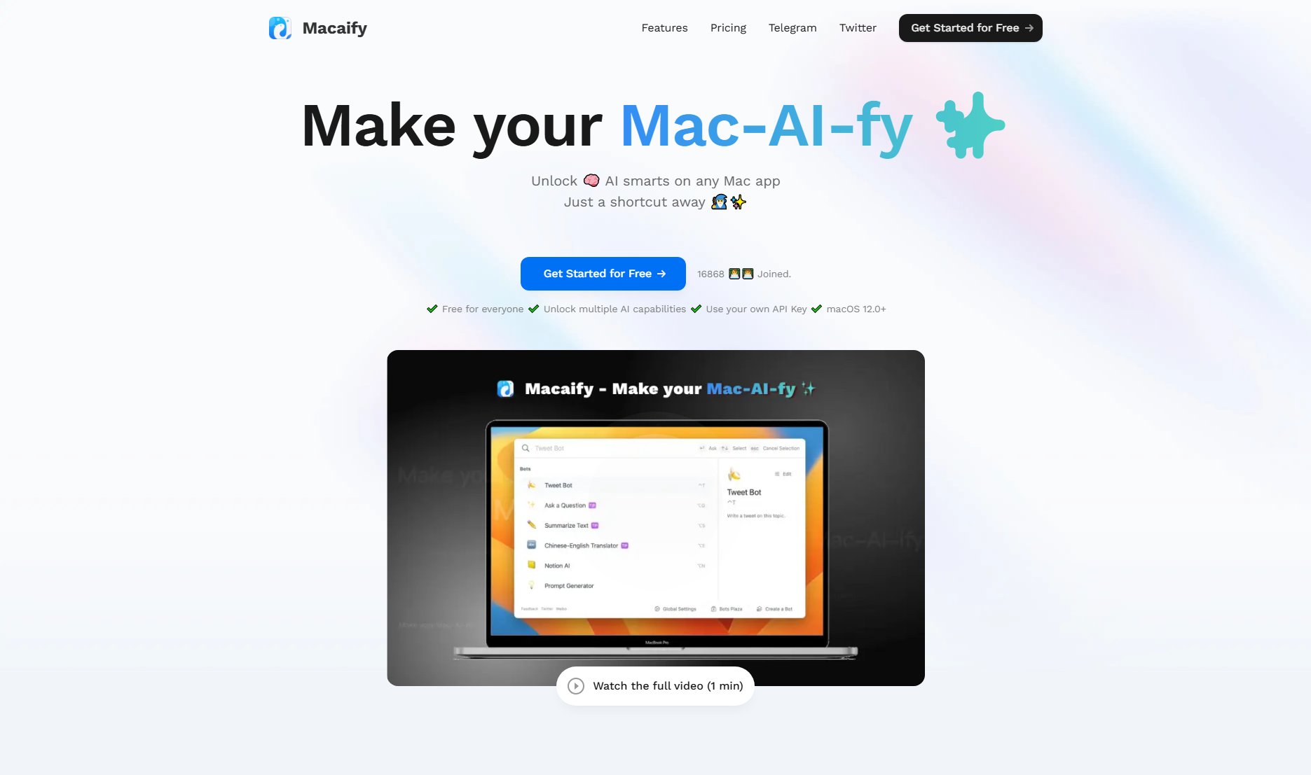 Macaify Screenshot