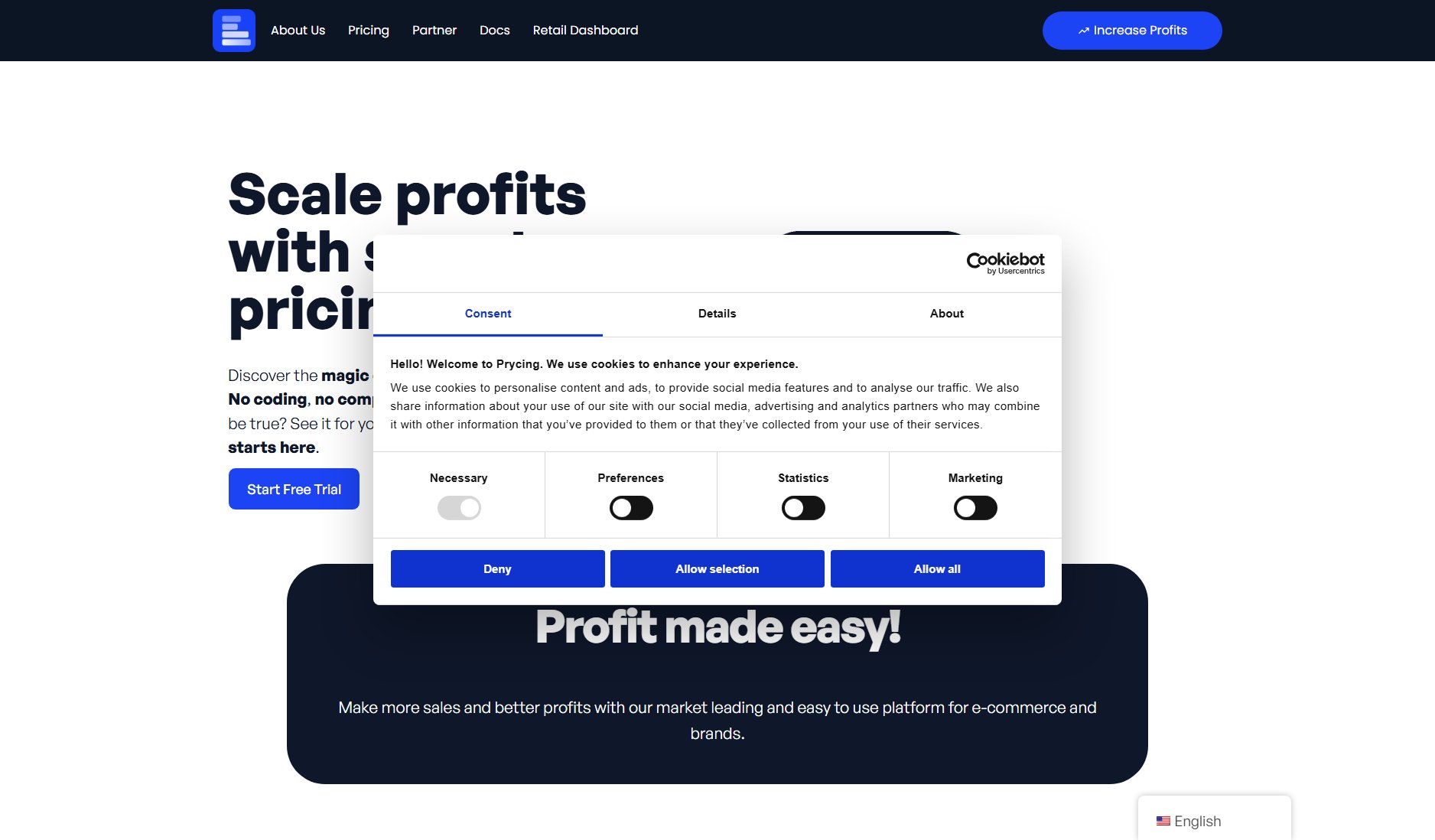 Prycing Prycing Interface & Screenshots Prycing Prycing Interface & Screenshots
