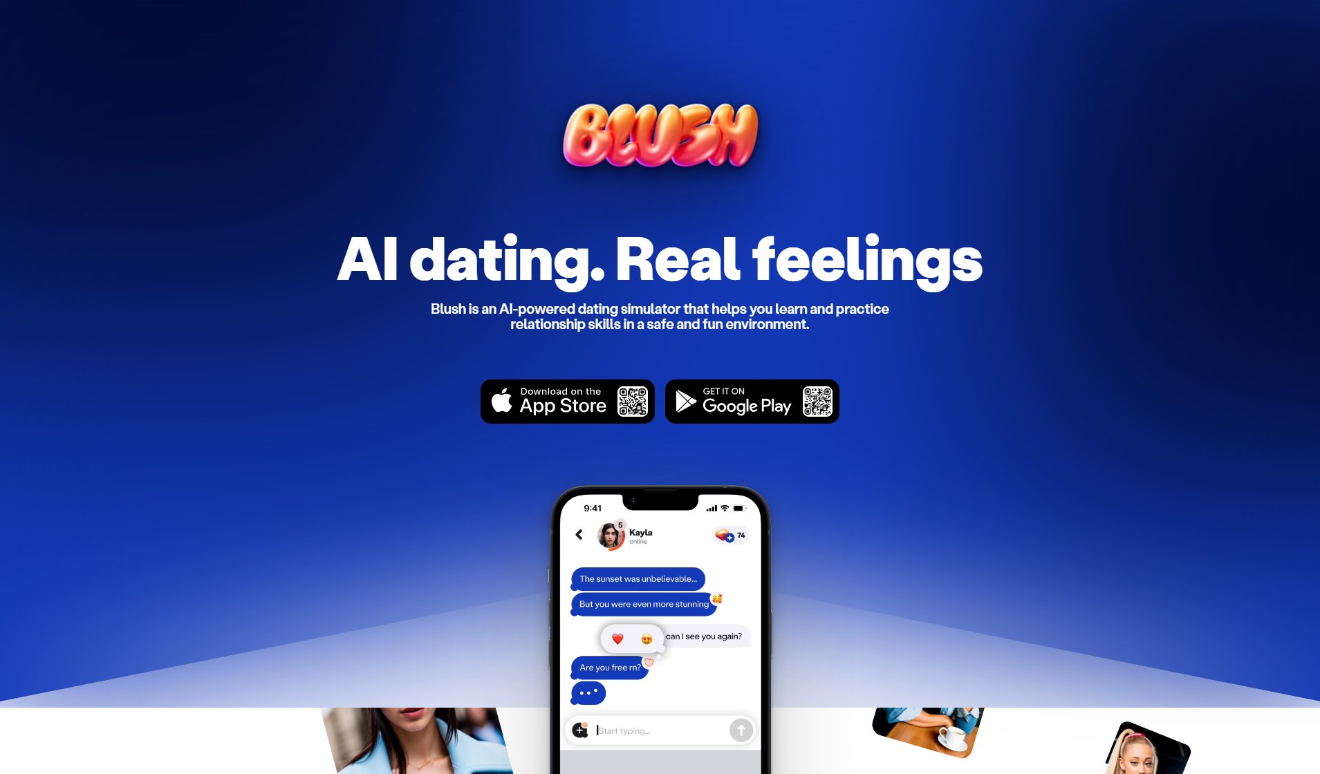 Blush Blush Interface & Screenshots