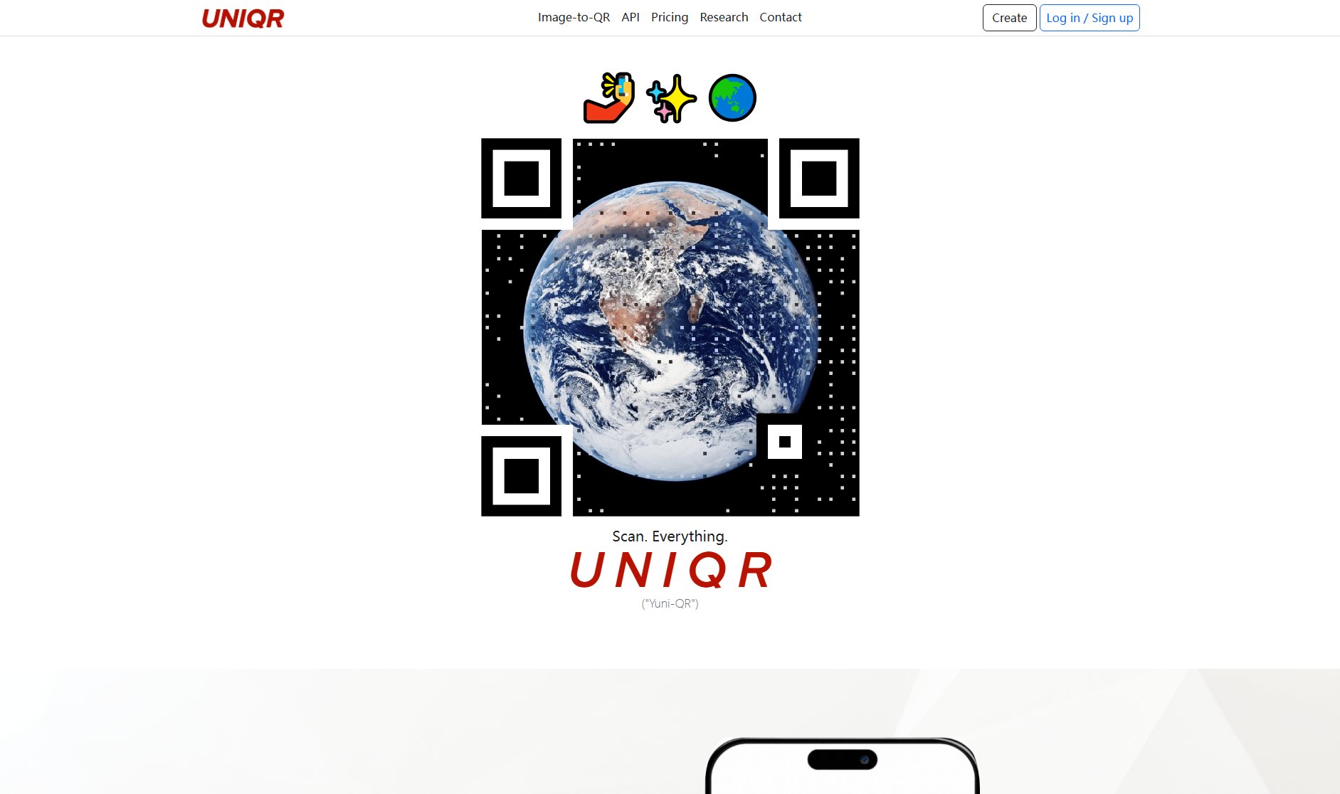 UNIQR UNIQR Interface & Screenshots