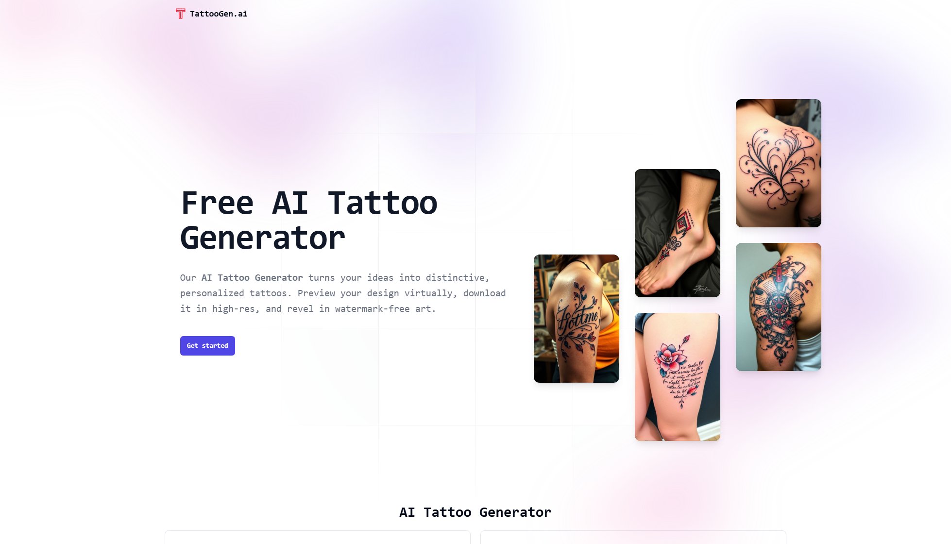 TattooGen.ai Screenshot TattooGen.ai Screenshot