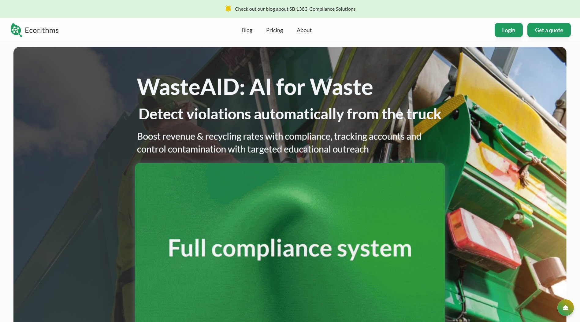 WasteAID by Ecorithms WasteAID by Ecorithms Interface & Screenshots