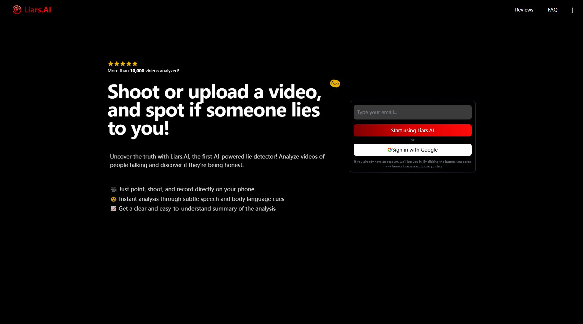 Liars.AI Liars.AI Interface & Screenshots Liars.AI Liars.AI Interface & Screenshots