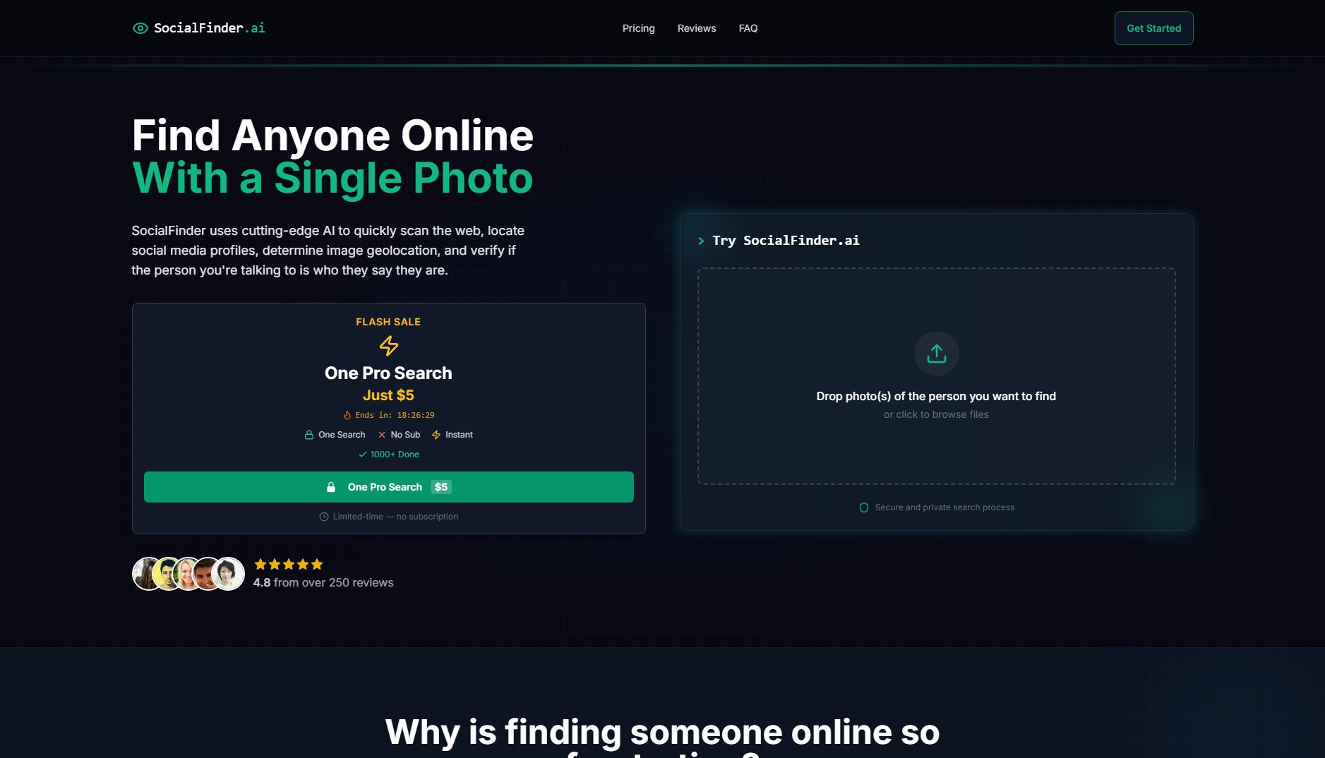 SocialFinder.ai SocialFinder.ai Interface & Screenshots