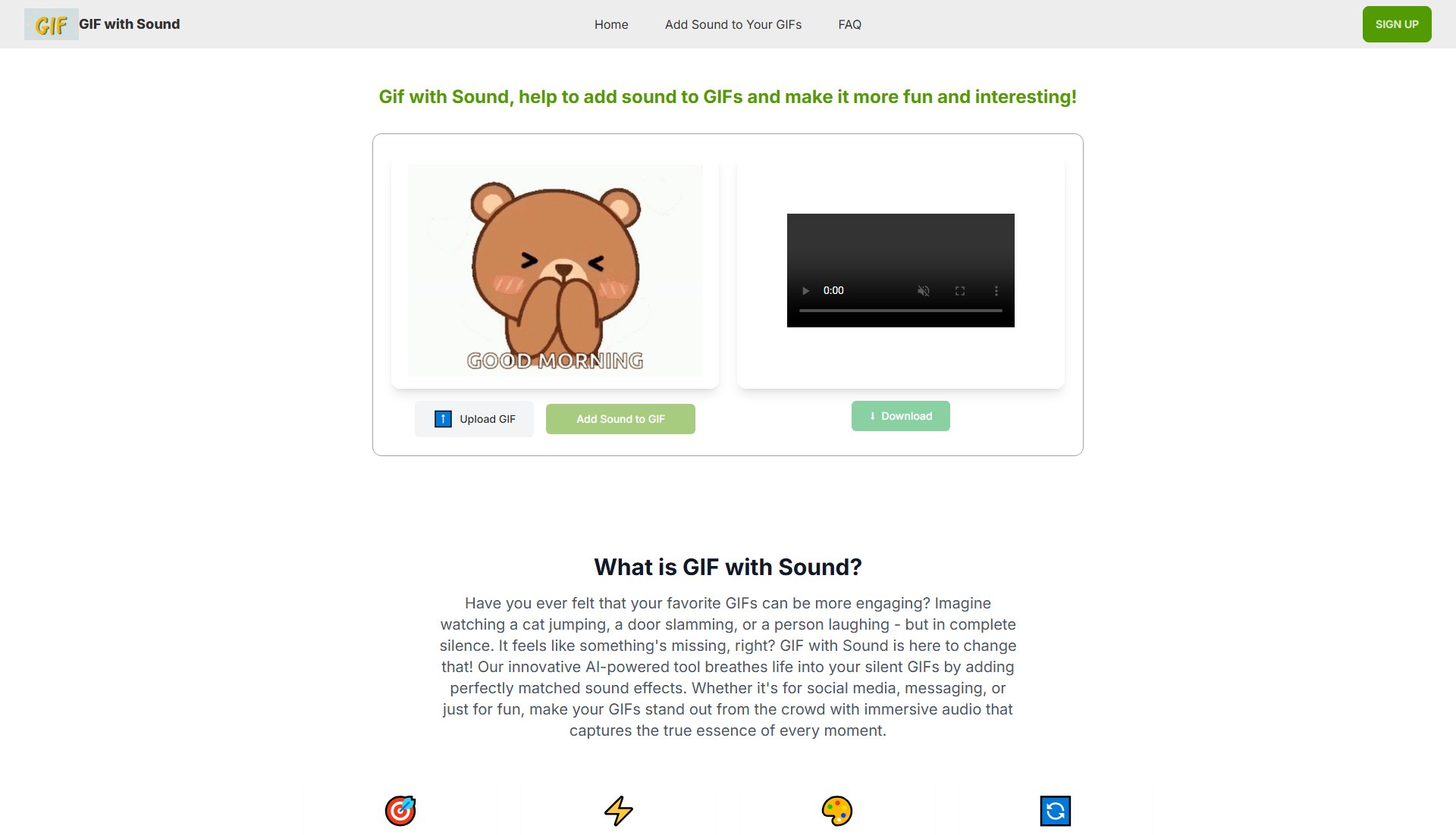 GIF with Sound GIF with Sound Interface & Screenshots GIF with Sound GIF with Sound Interface & Screenshots