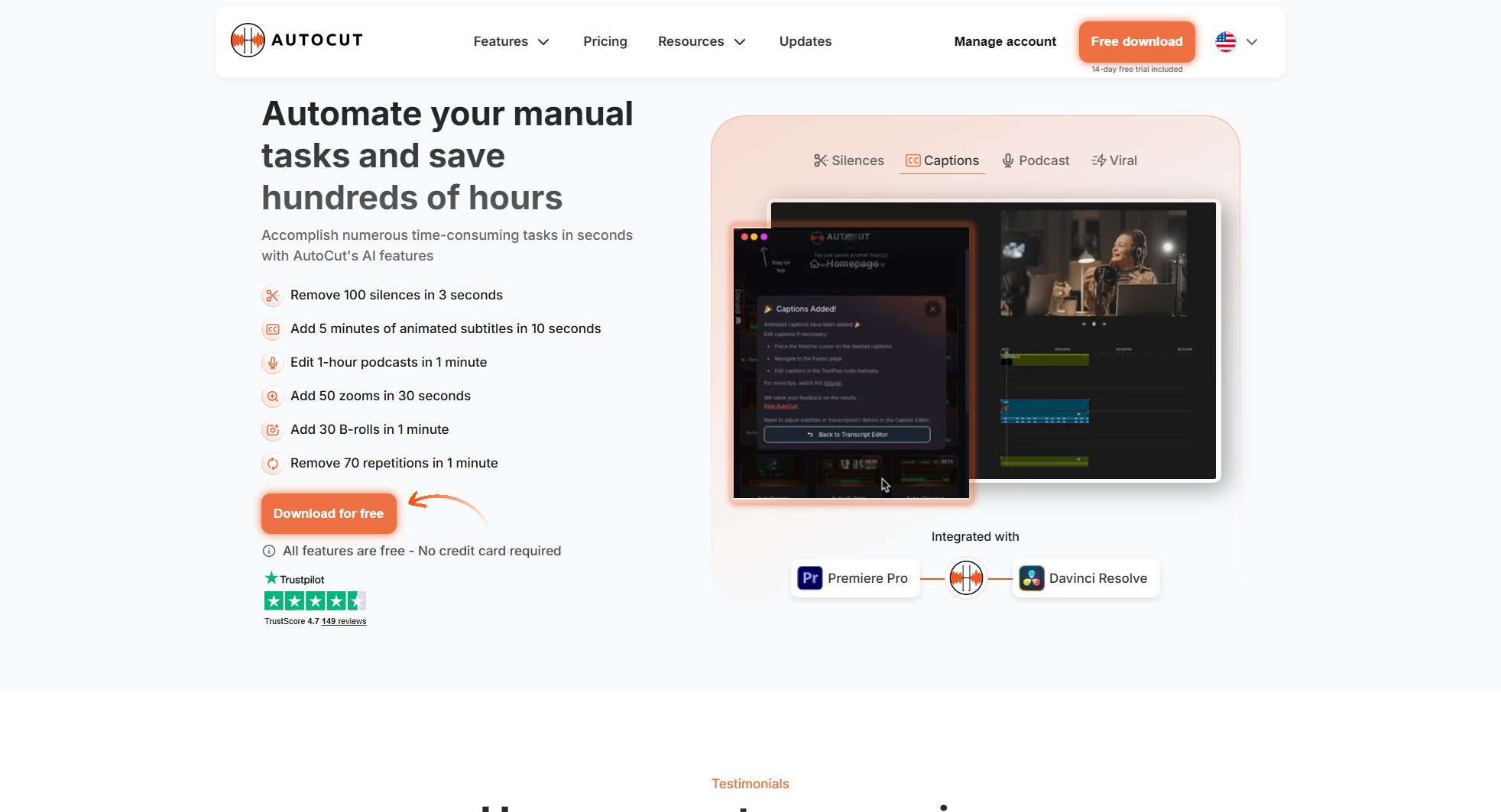 AutoCut AI Plugin AutoCut AI Plugin Interface & Screenshots