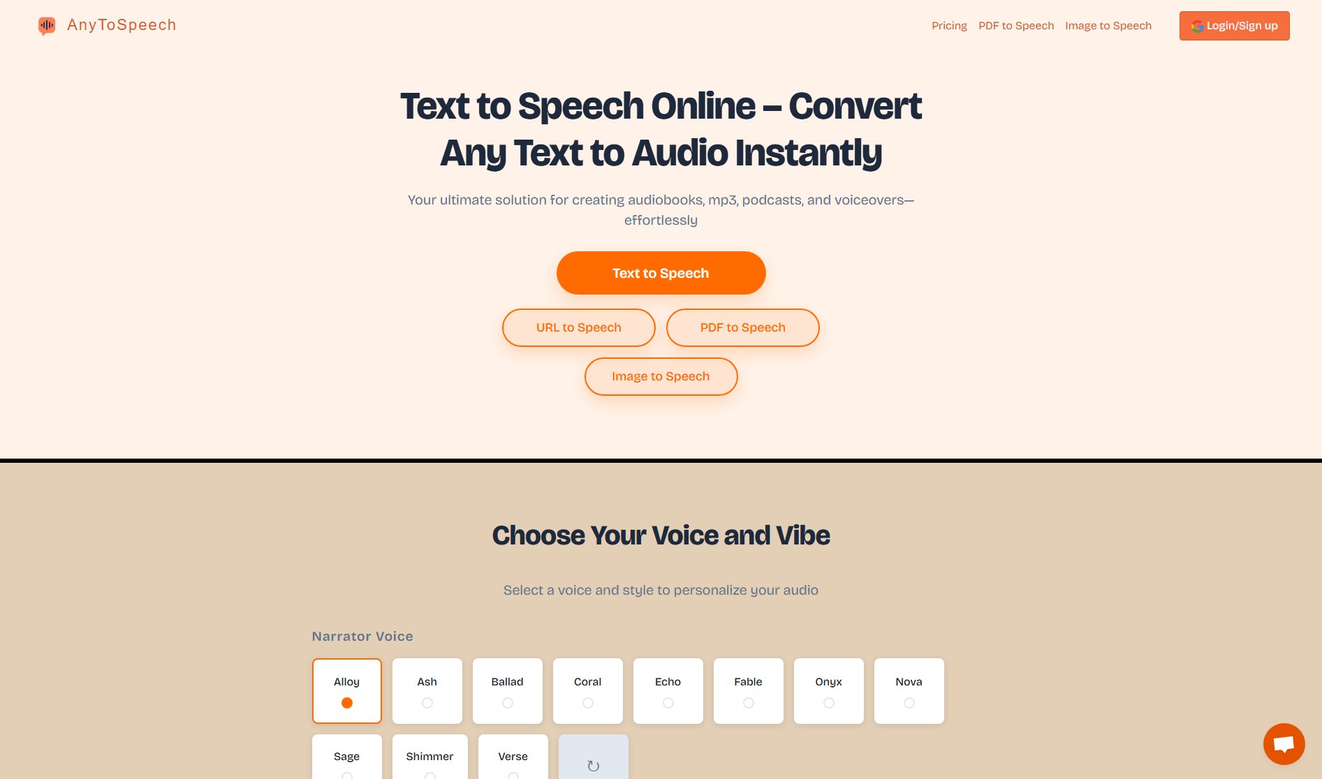 AnyToSpeech AnyToSpeech Interface & Screenshots