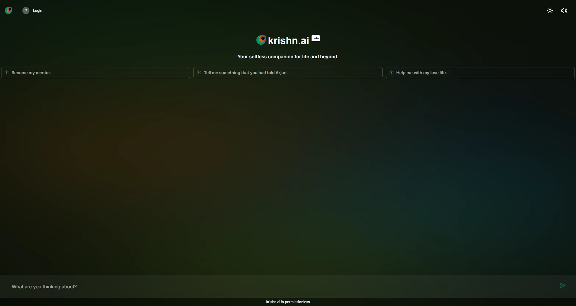 Krishn.ai Krishn.ai Interface & Screenshots Krishn.ai Krishn.ai Interface & Screenshots