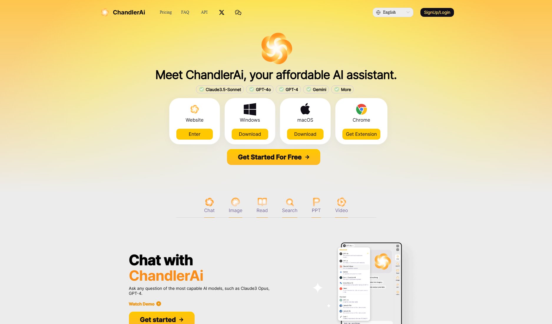 ChandlerAi ChandlerAi Interface & Screenshots