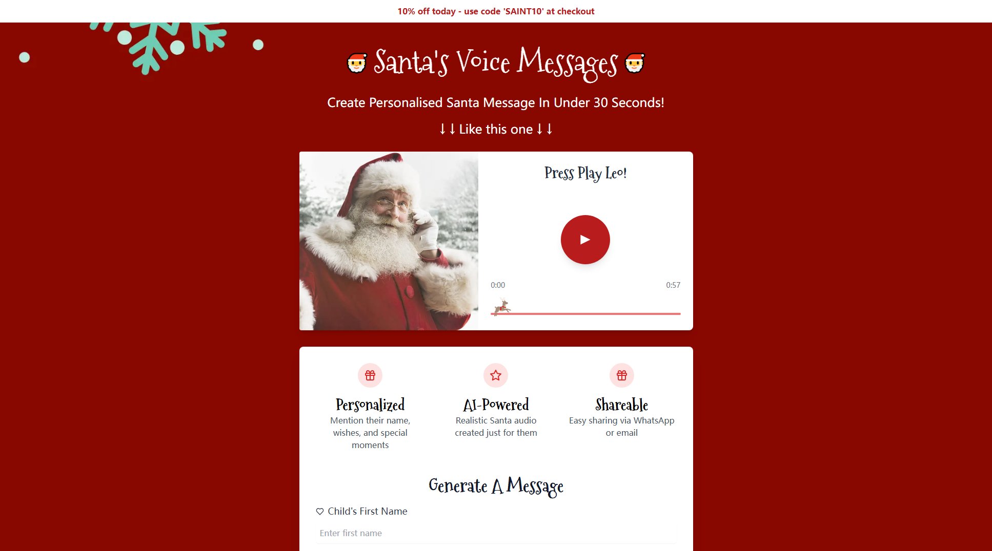 Santa's Voice Messages Santa's Voice Messages Interface & Screenshots Santa's Voice Messages Santa's Voice Messages Interface & Screenshots