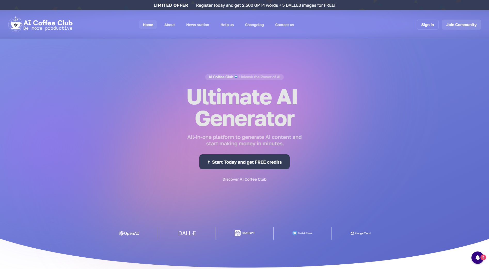 AI Coffee Club AI Coffee Club Interface & Screenshots