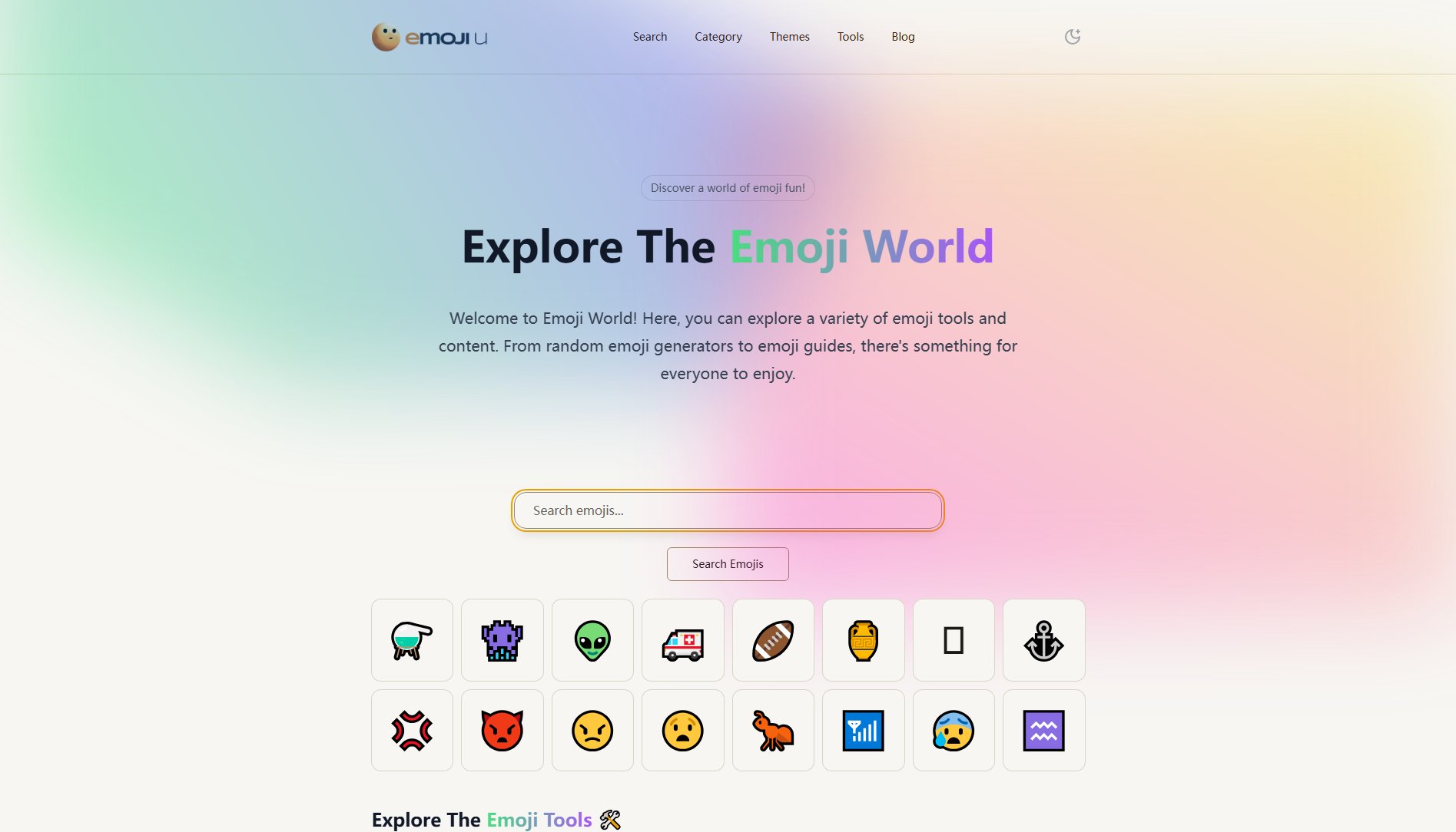 Emoji World Emoji World Interface & Screenshots