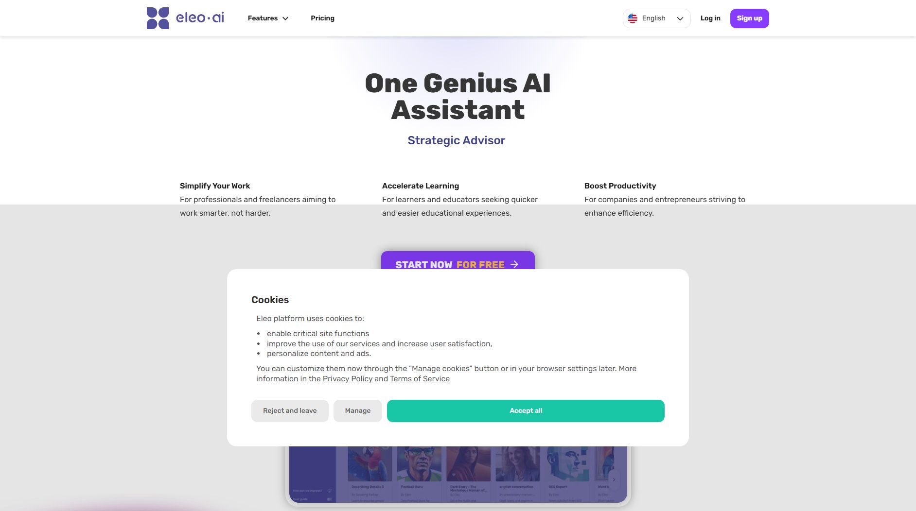 Eleo.ai Eleo.ai Interface & Screenshots Eleo.ai Eleo.ai Interface & Screenshots