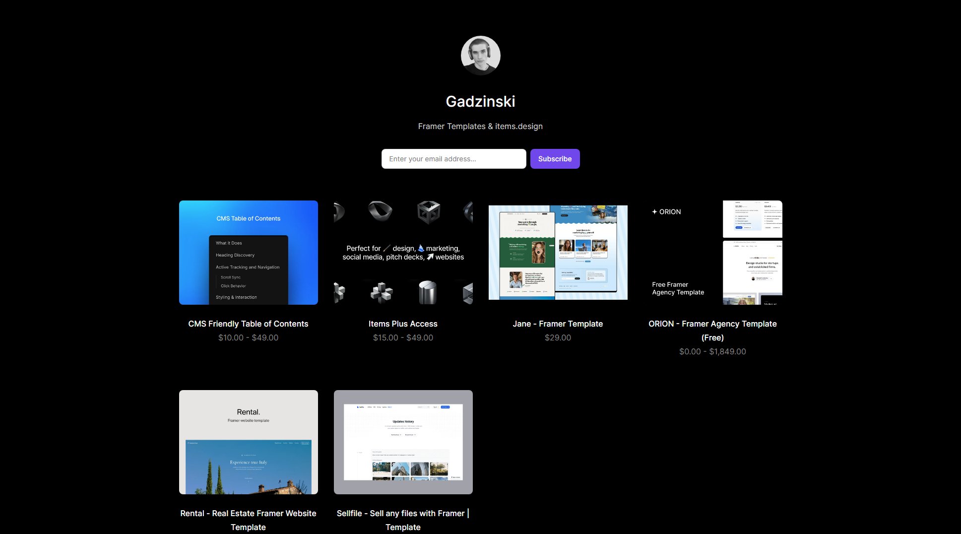 Gadzinski Gadzinski Interface & Screenshots