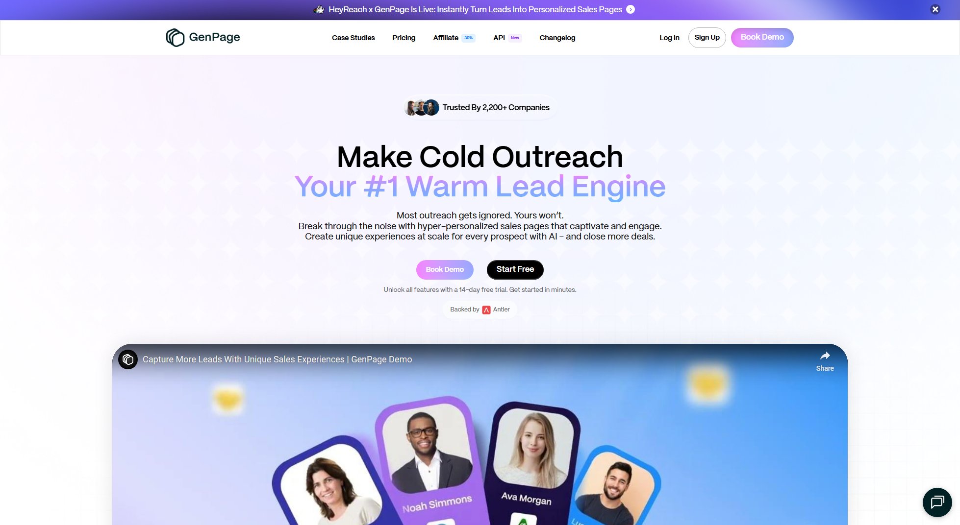 GenPage GenPage Interface & Screenshots