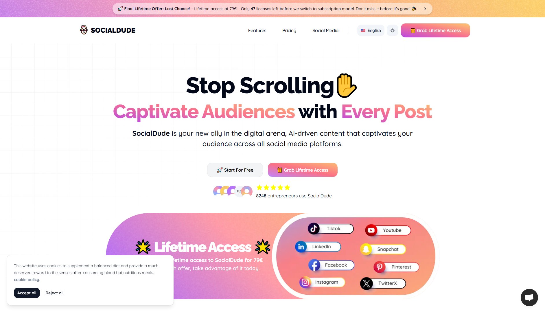 SocialDude.ai SocialDude.ai Interface & Screenshots SocialDude.ai SocialDude.ai Interface & Screenshots